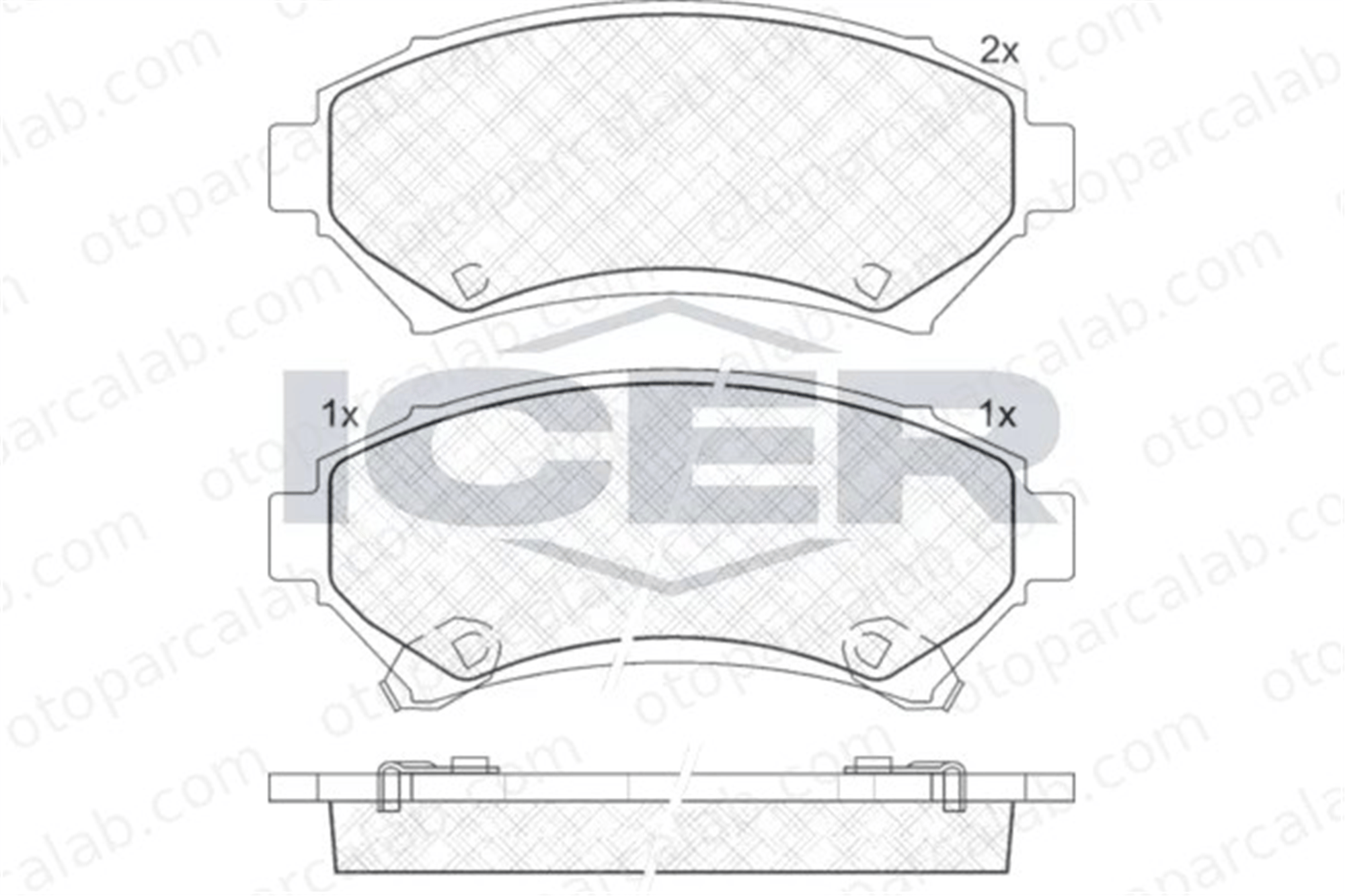 MANDO MBF01CRK0614 Fren Disk Balata Ön CHEVROLET TRANS SPORT CADILLAC SEVILLE MBF01CRK0614 19152666