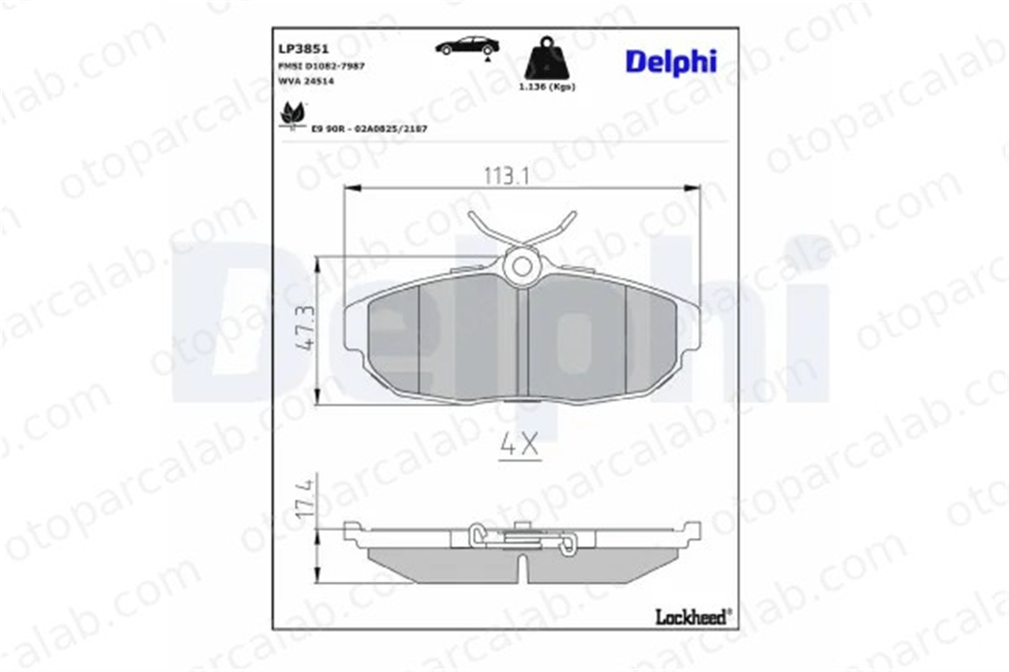 MANDO MBF01CRK0705 Fren Disk Balata Ön FORD USA MUSTANG Coupe MUSTANG Convertible MBF01CRK0705 CR3Z2200A