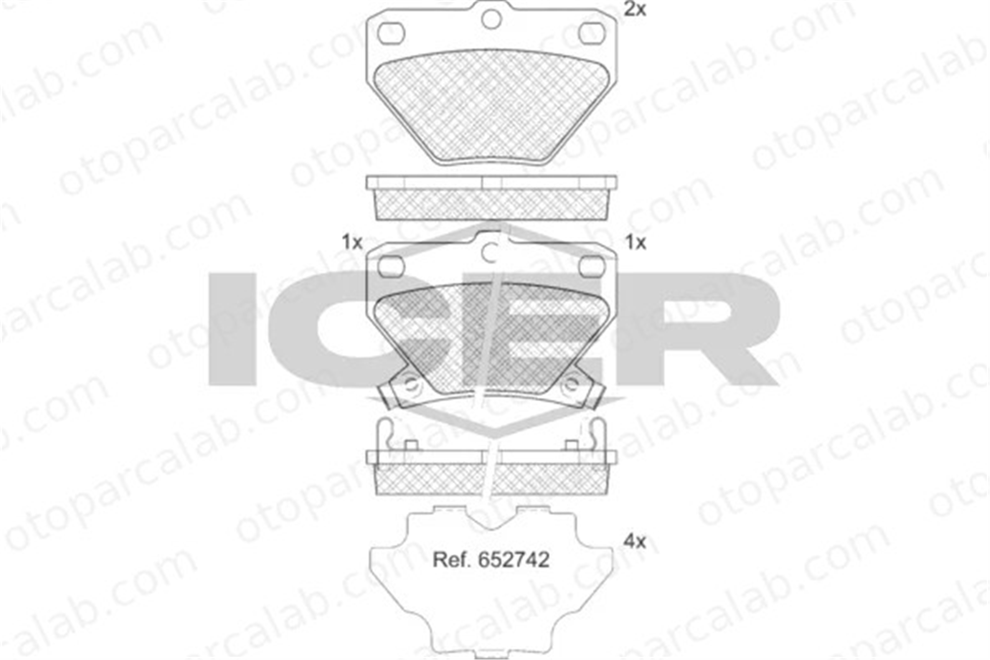 MANDO MBF01CRK0780 Fren Disk Balata Ön TOYOTA COROLLA YARIS VERSO MBF01CRK0780 88972099