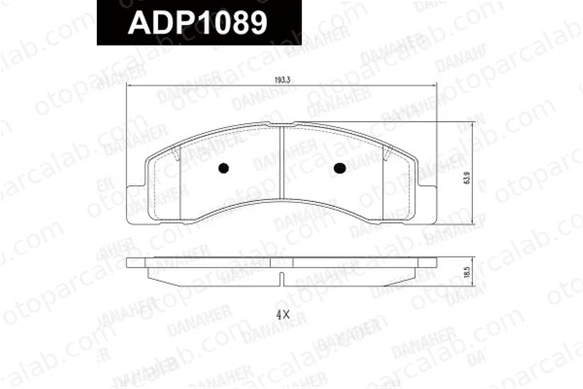 MANDO MBF01CRK0911 Fren Disk Balata Ön FORD USA EXCURSION MBF01CRK0911 F81Z2001EA