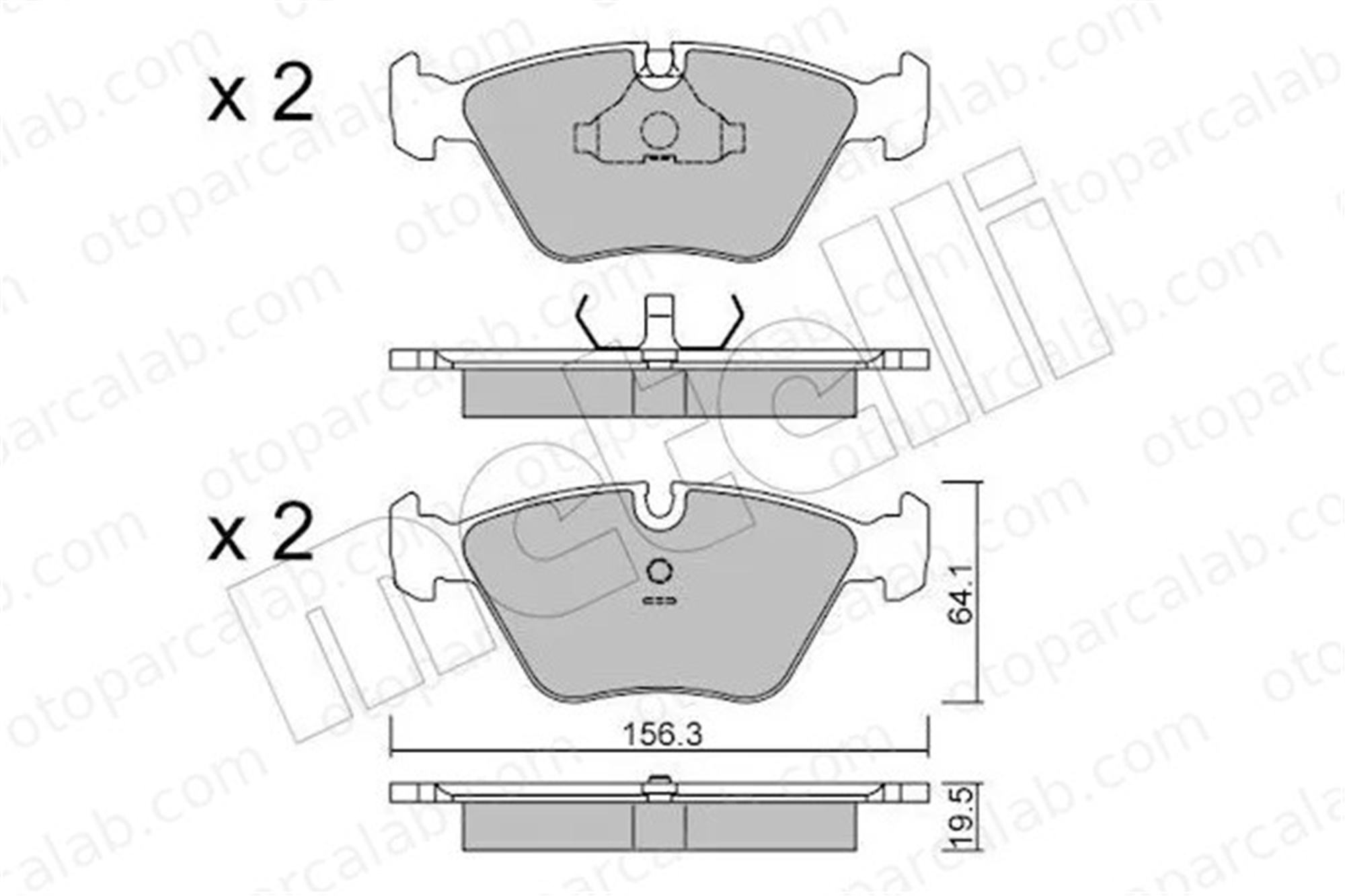 MANDO MBF01LR0289 Fren Disk Balata Ön BMW 5 5 Touring MBF01LR0289 34112282416