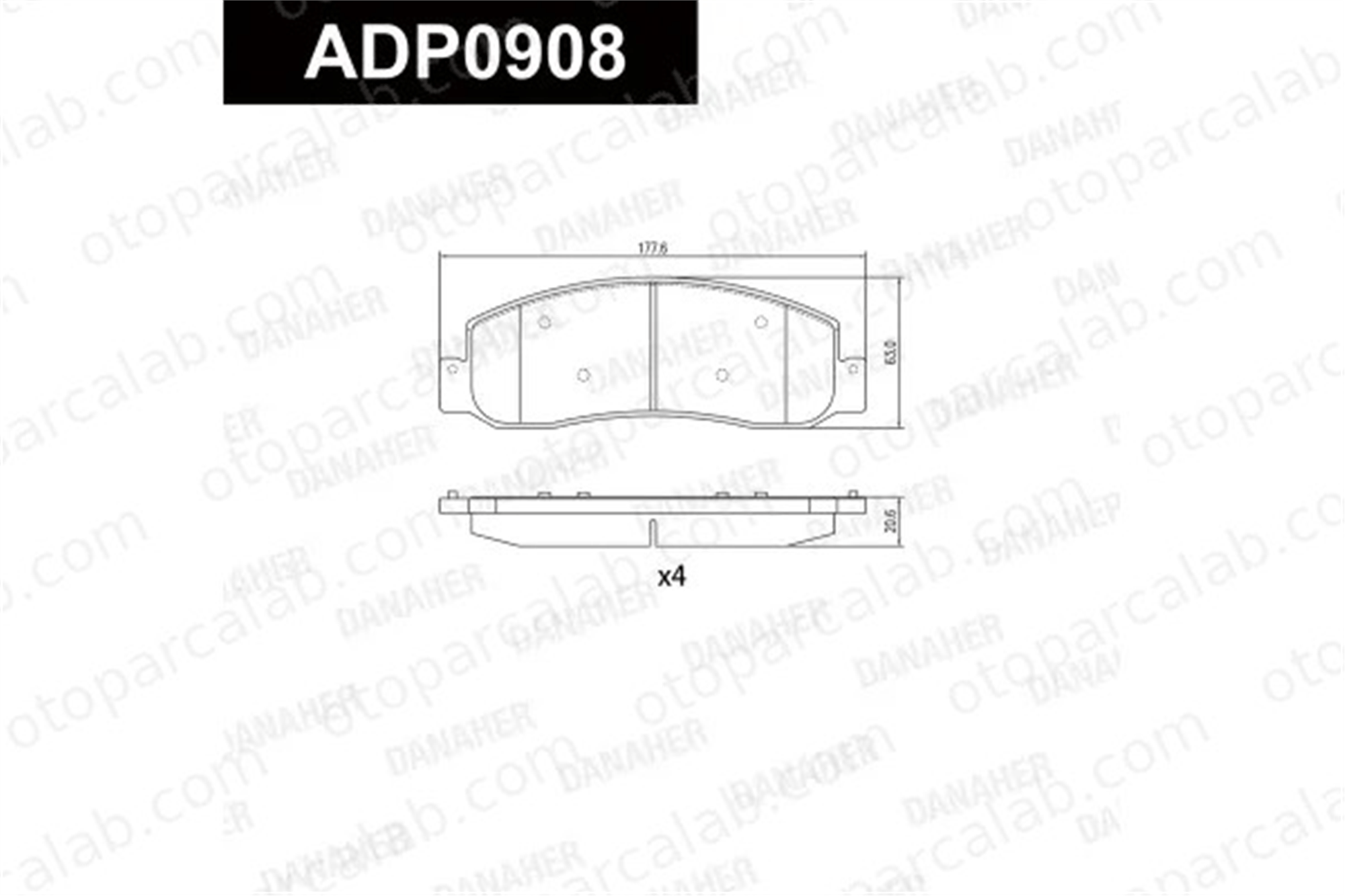 MANDO MBF01LR0520 Fren Disk Balata Ön FORD F-250 MBF01LR0520 8C3Z2001A