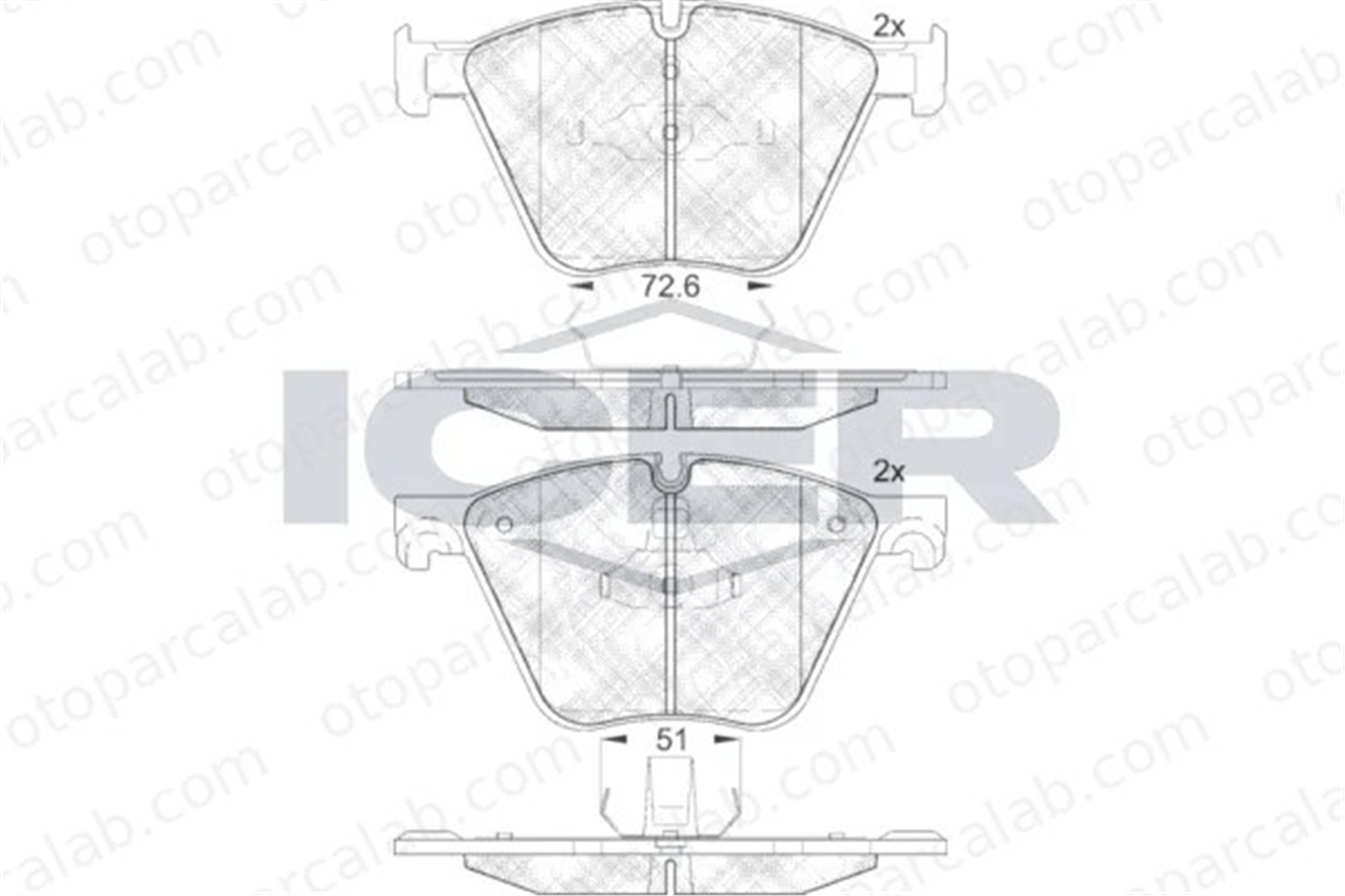 MANDO MBF01LR0915 Fren Disk Balata Ön BMW 7 5 Gran Turismo MBF01LR0915 34114065325