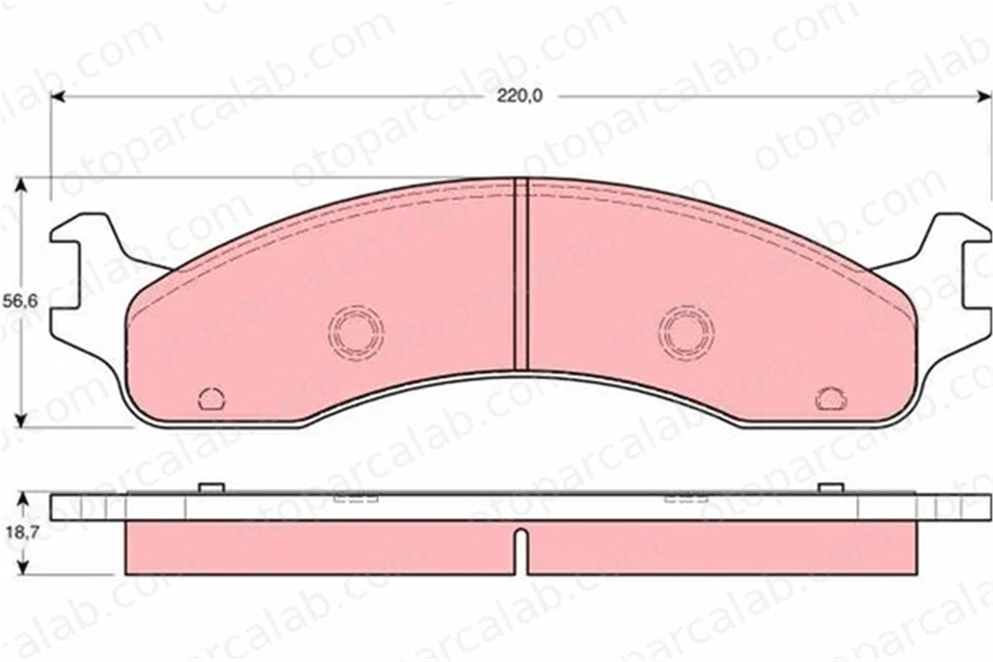 MANDO MBF01LRK0372 Fren Disk Balata Ön FORD USA F-350 F-250 MBF01LRK0372 F7UZ2001AA
