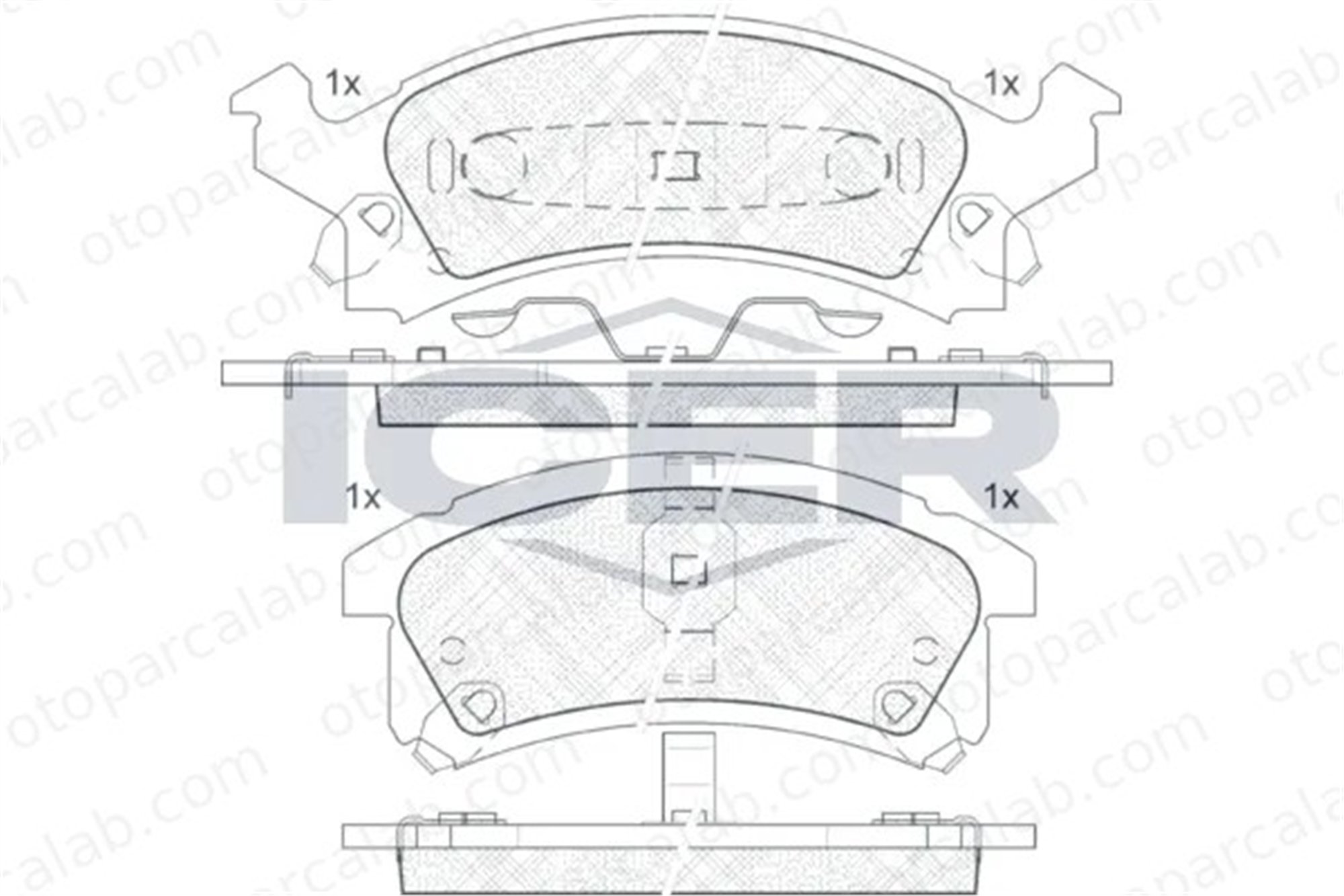 MANDO MBF01LRK0487 Fren Disk Balata Ön CHEVROLET BERETTA Coupe BUICK SKYLARK MBF01LRK0487 12510050