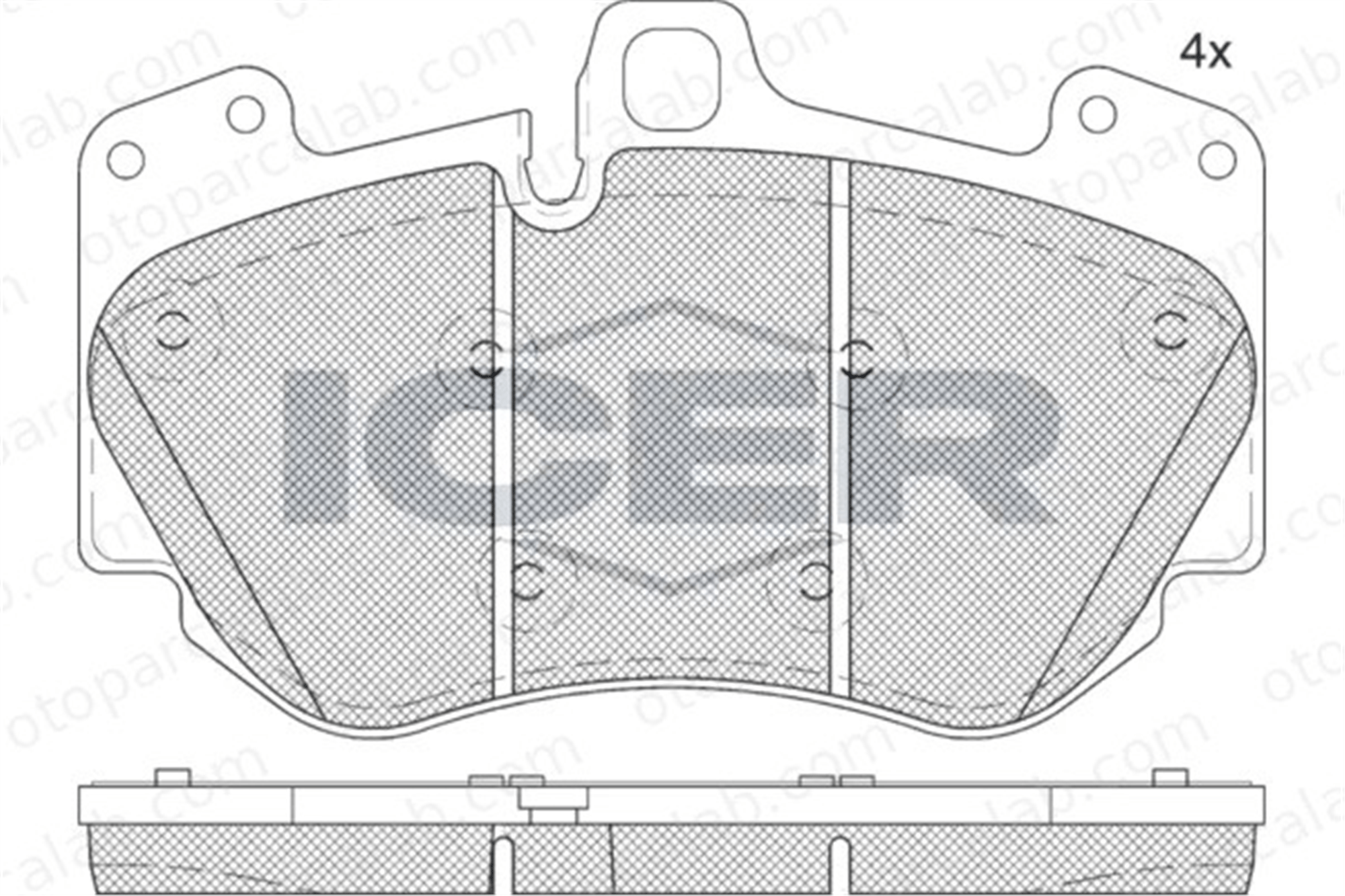 MANDO MBF01LRK0725 Fren Disk Balata Ön AUDI R8 A8 D3 MBF01LRK0725 4E0698151G