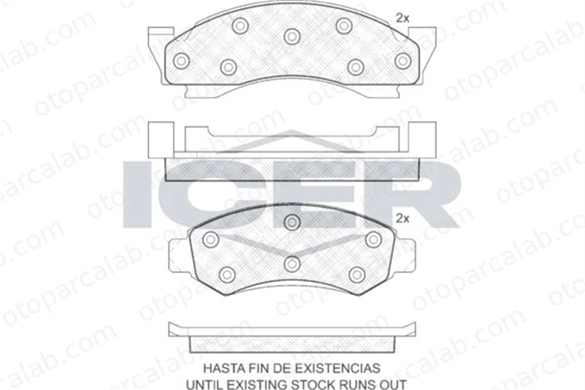 MANDO MBF01LRK0863 Fren Disk Balata Ön FORD USA BRONCO JEEP CJ5 - CJ8 MBF01LRK0863 E0TZ2001B