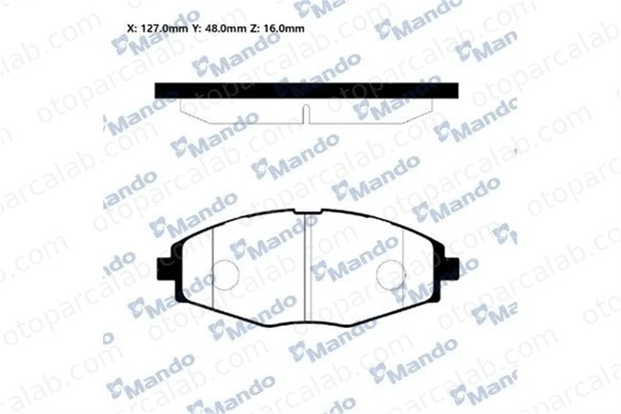 MANDO MPD06NS Fren Disk Balata Ön CHEVROLET MATIZ DAEWOO LANOS MPD06NS 96288629