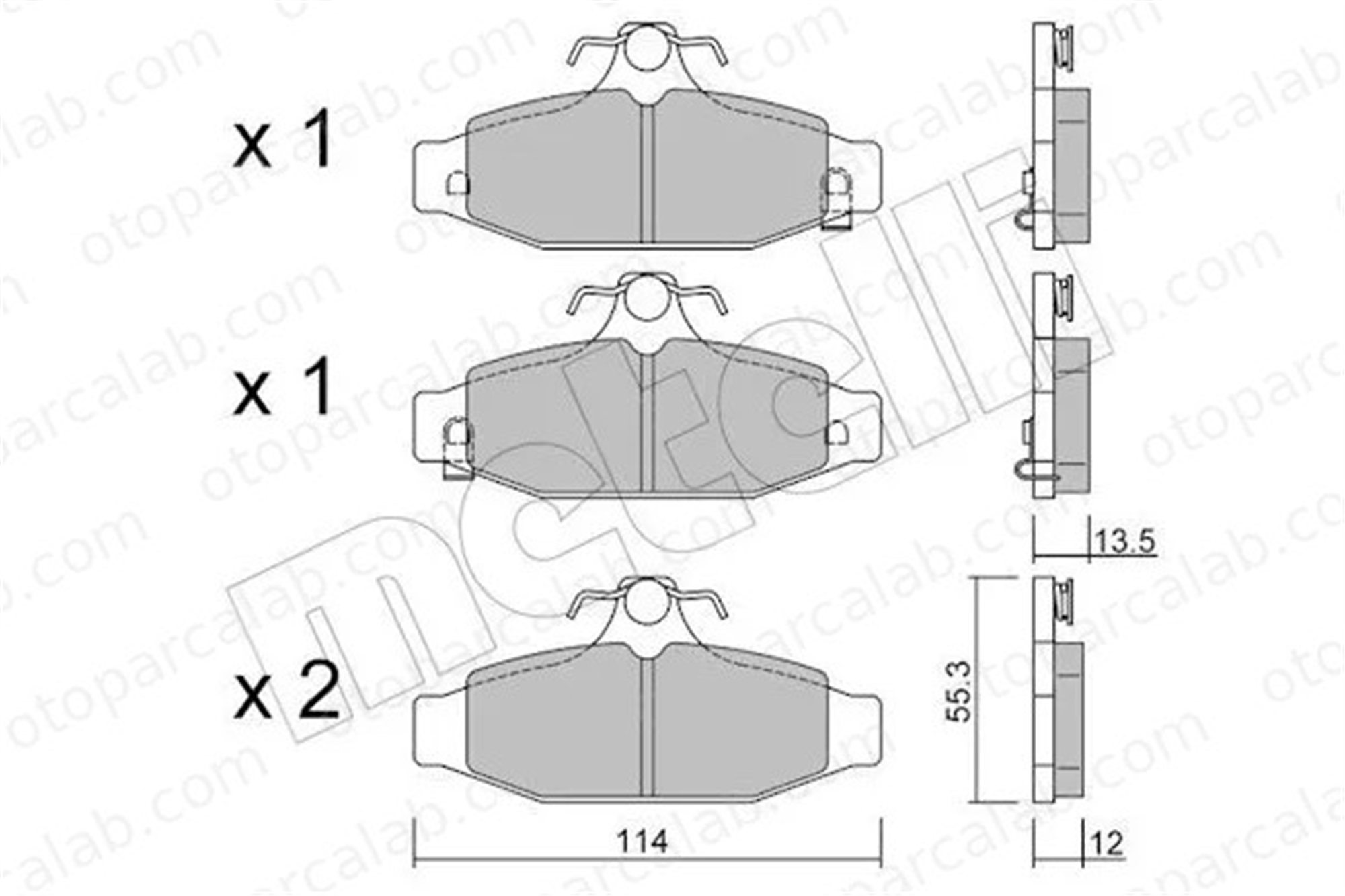 MANDO MPD18NS Fren Disk Balata Arka SSANGYONG KORANDO MUSSO 48413050A0 4841305000