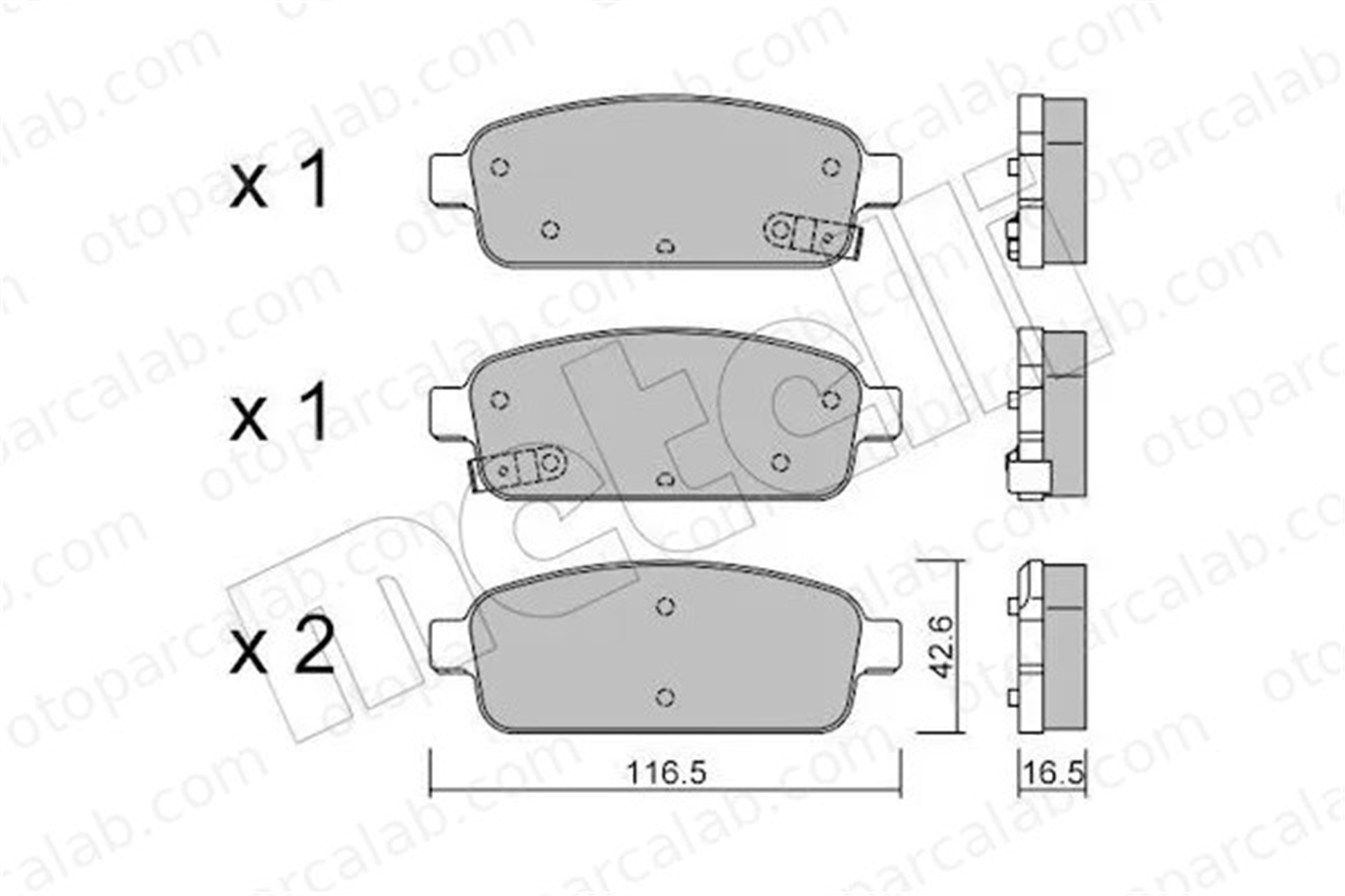 MANDO MPD31 Fren Disk Balata Arka OPEL ASTRA J ASTRA J Sports Tourer 1605294 13408579