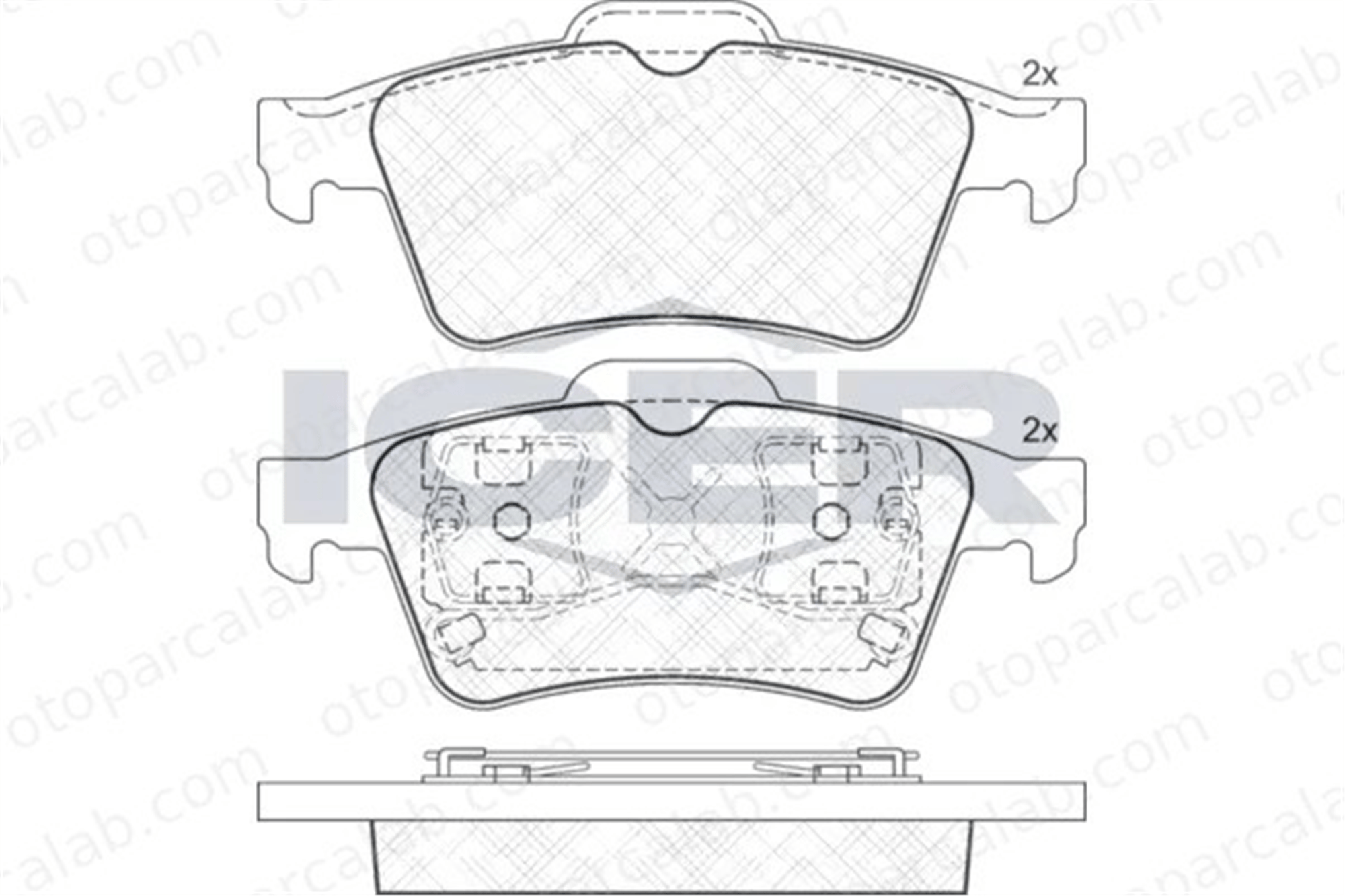 MANDO MPF14 Fren Disk Balata Ön RENAULT LAGUNA II Grandtour LAGUNA II MPF14 44060AV625