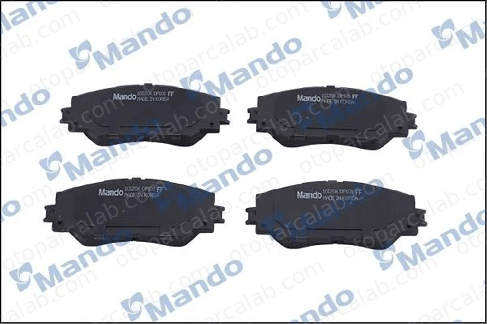 MANDO MPT08 Fren Disk Balata Ön TOYOTA AURIS RAV 4 III MPT08 446502220