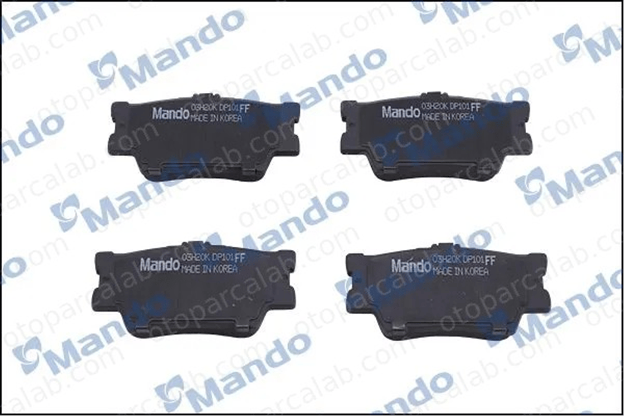 MANDO MPT14 Fren Disk Balata Arka TOYOTA RAV 4 IV RAV 4 III 446642060 446606100