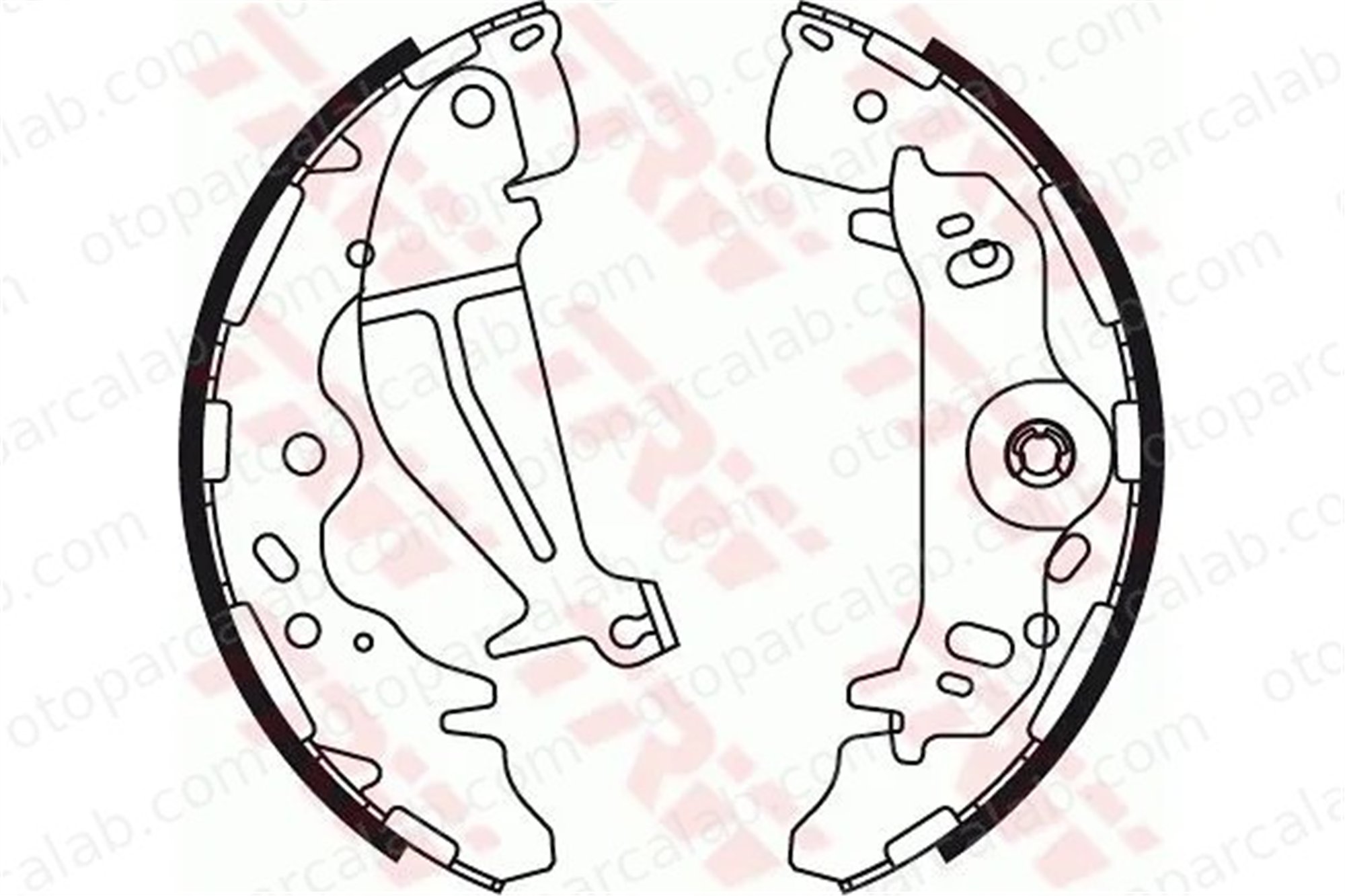 MANDO RMLH14 Fren Pabuçlu Balata Arka HYUNDAI H-1 / STAREX Minibüs/Otobüs H-1 Travel 583054AA30 583054AA19