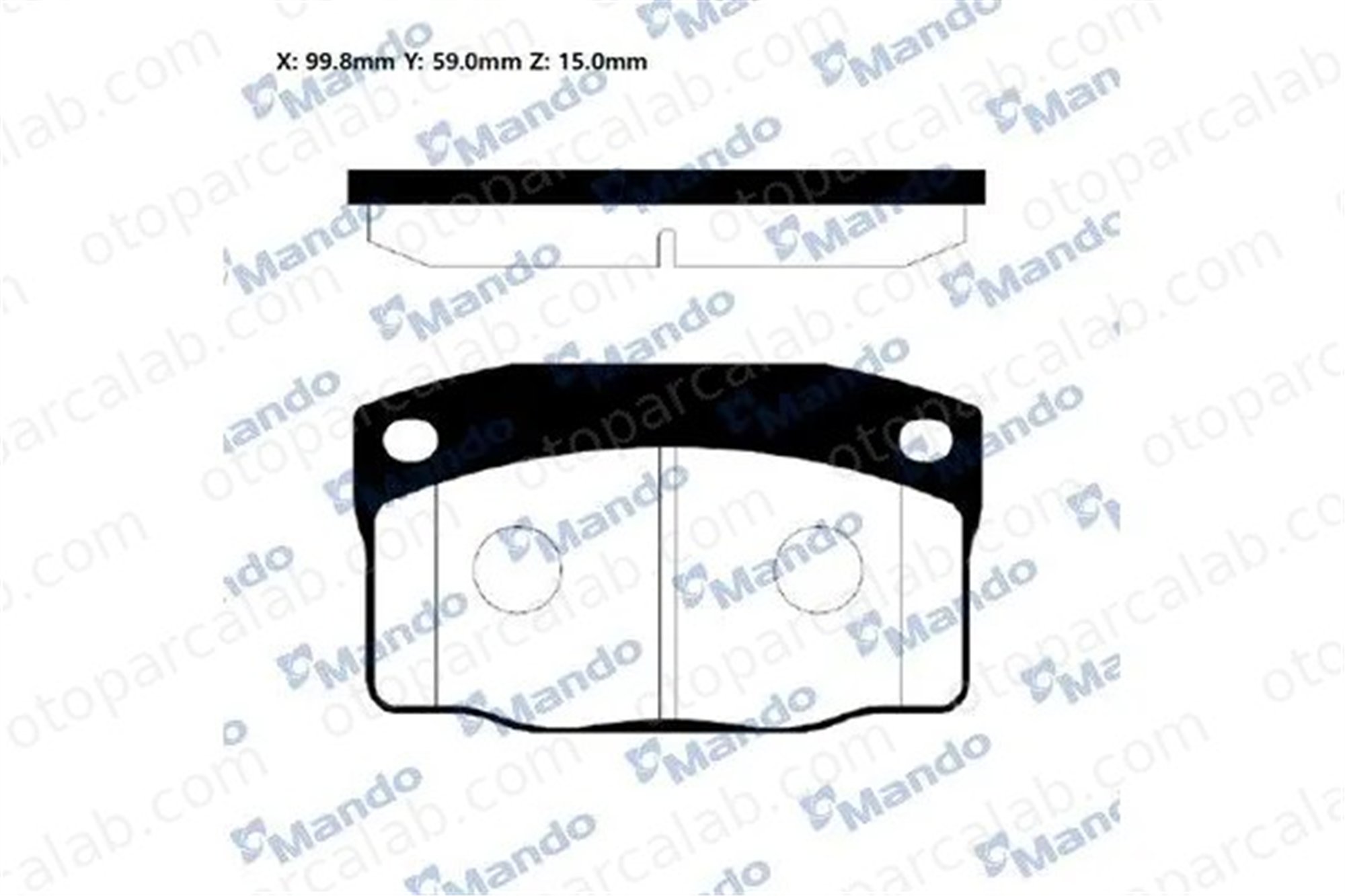 MANDO RMPD02NS Fren Disk Balata Ön OPEL KADETT E Hatchback KADETT E RMPD02NS 90398759