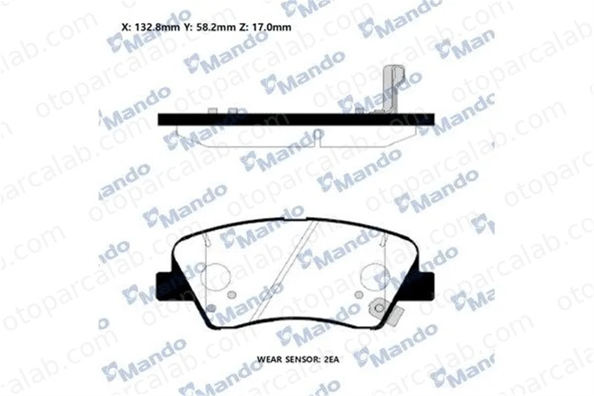 MANDO RMPH64NS Fren Disk Balata Ön HYUNDAI i20 II KIA RIO IV 58101C8A00 58101C8A10