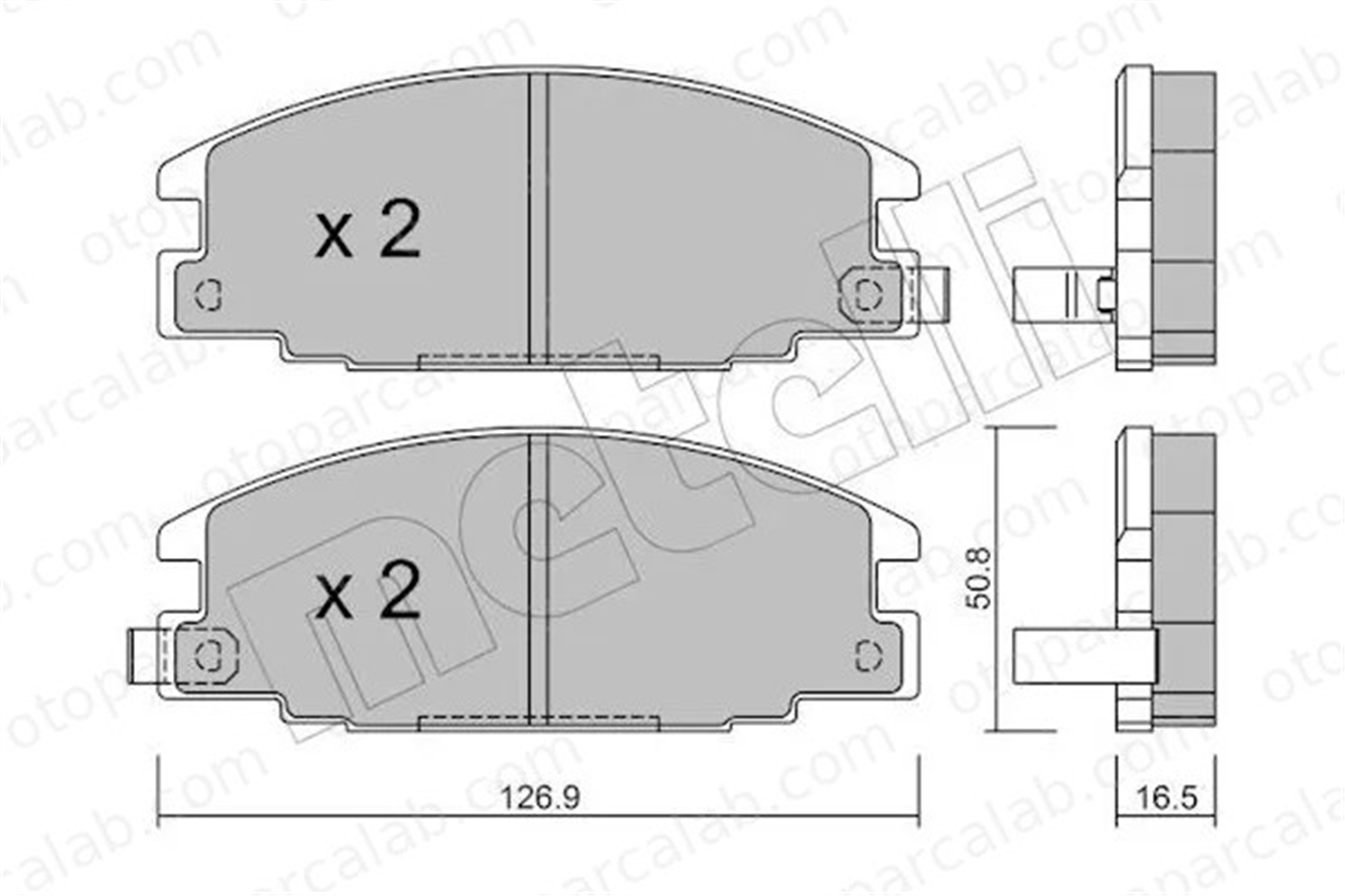 MANDO RMPI02 Fren Disk Balata Ön OPEL CAMPO ISUZU CAMPO 8944832201 894461155