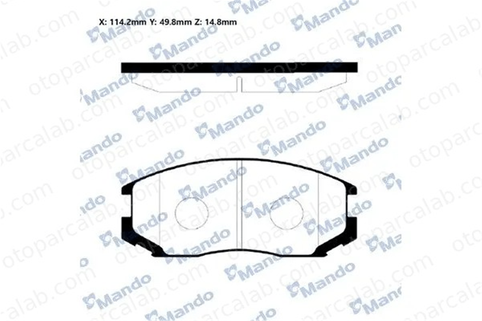 MANDO RMPM01 Fren Disk Balata Ön DAIHATSU TERIOS MITSUBISHI LANCER IV RMPM01 4465B4010