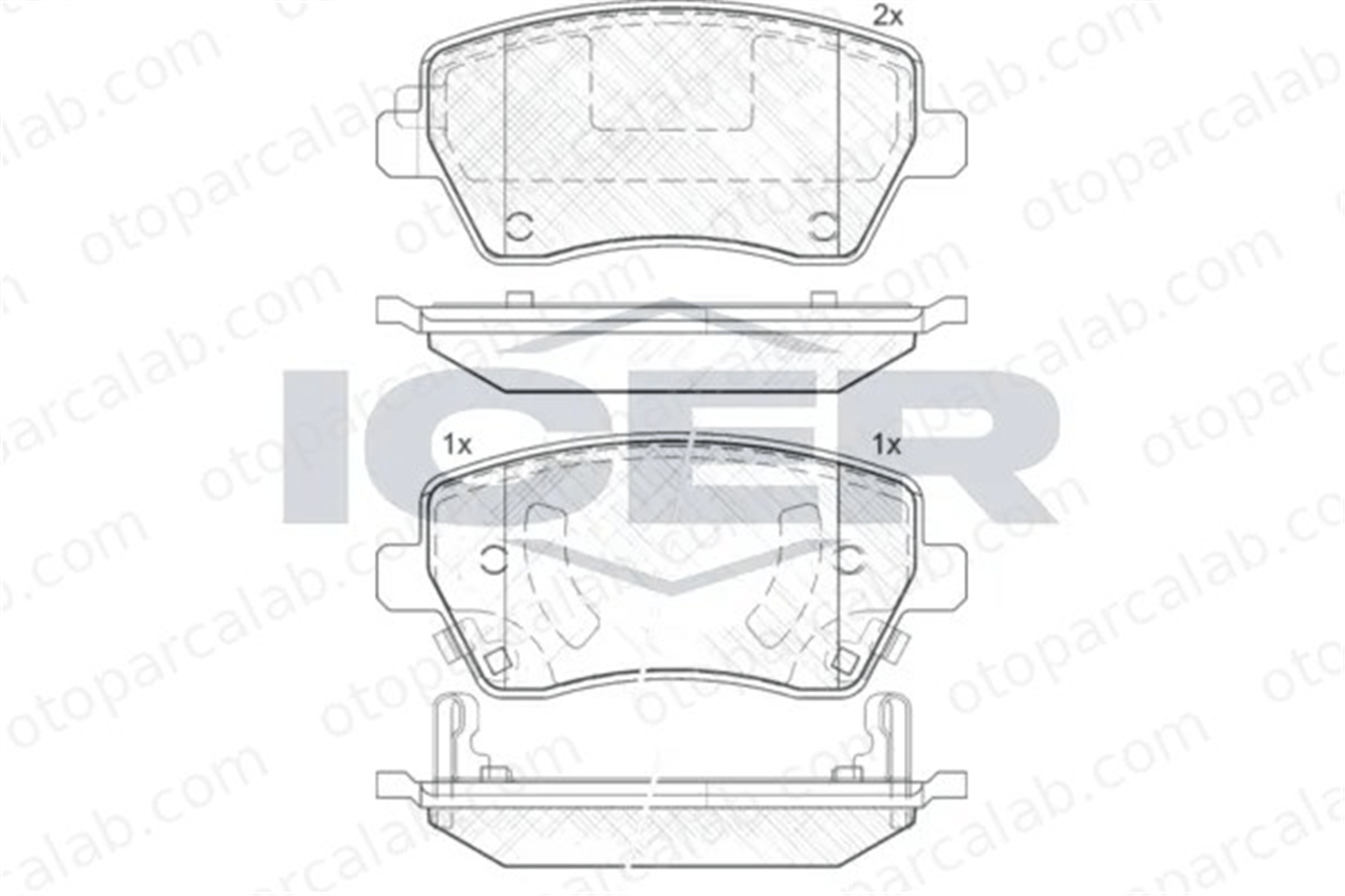 MANDO RMPN16 Fren Disk Balata Ön RENAULT CLIO III MODUS / GRAND MODUS D10601HA0E 4308239