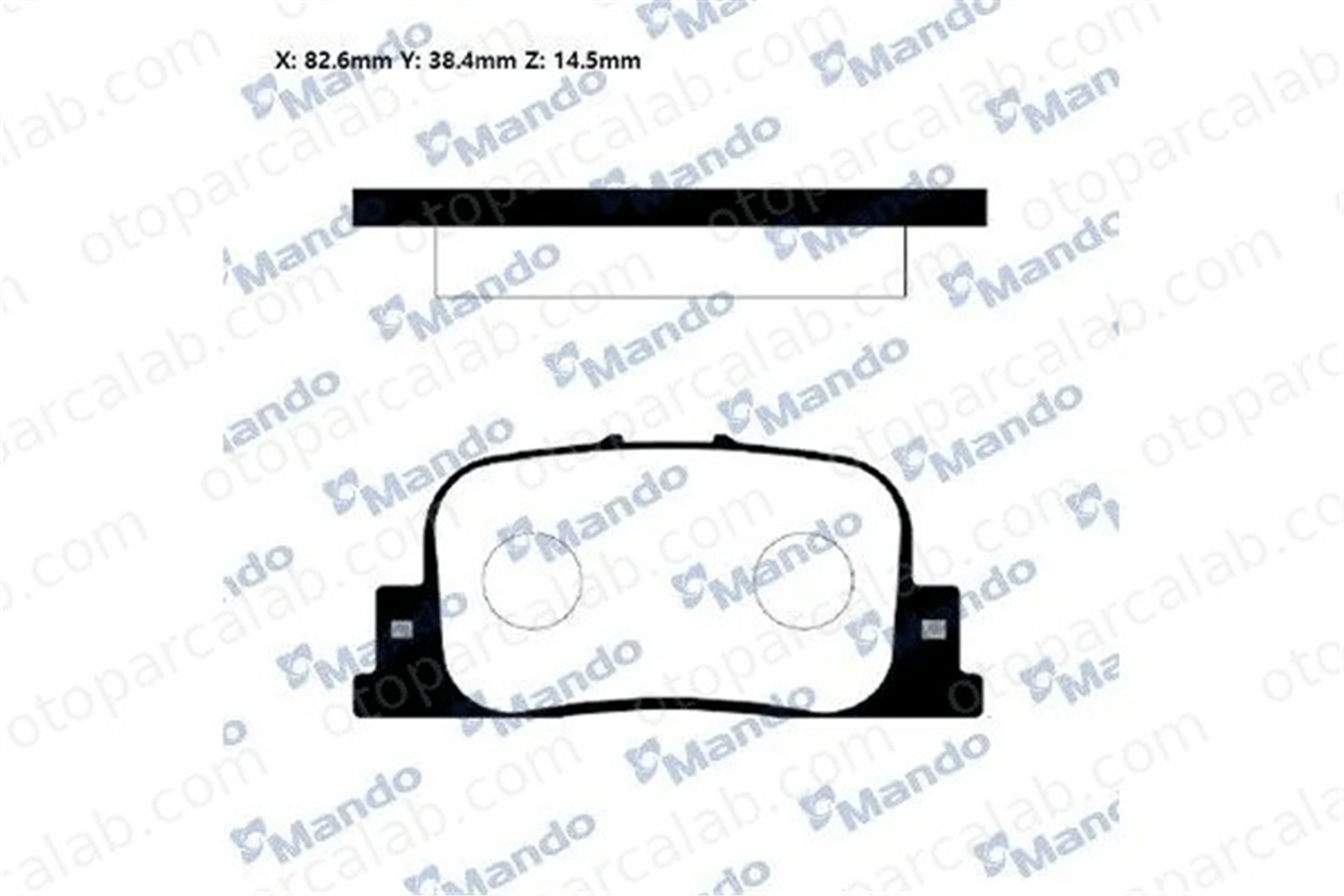 MANDO RMPT16 Fren Disk Balata Arka TOYOTA CAMRY RMPT16 446632030