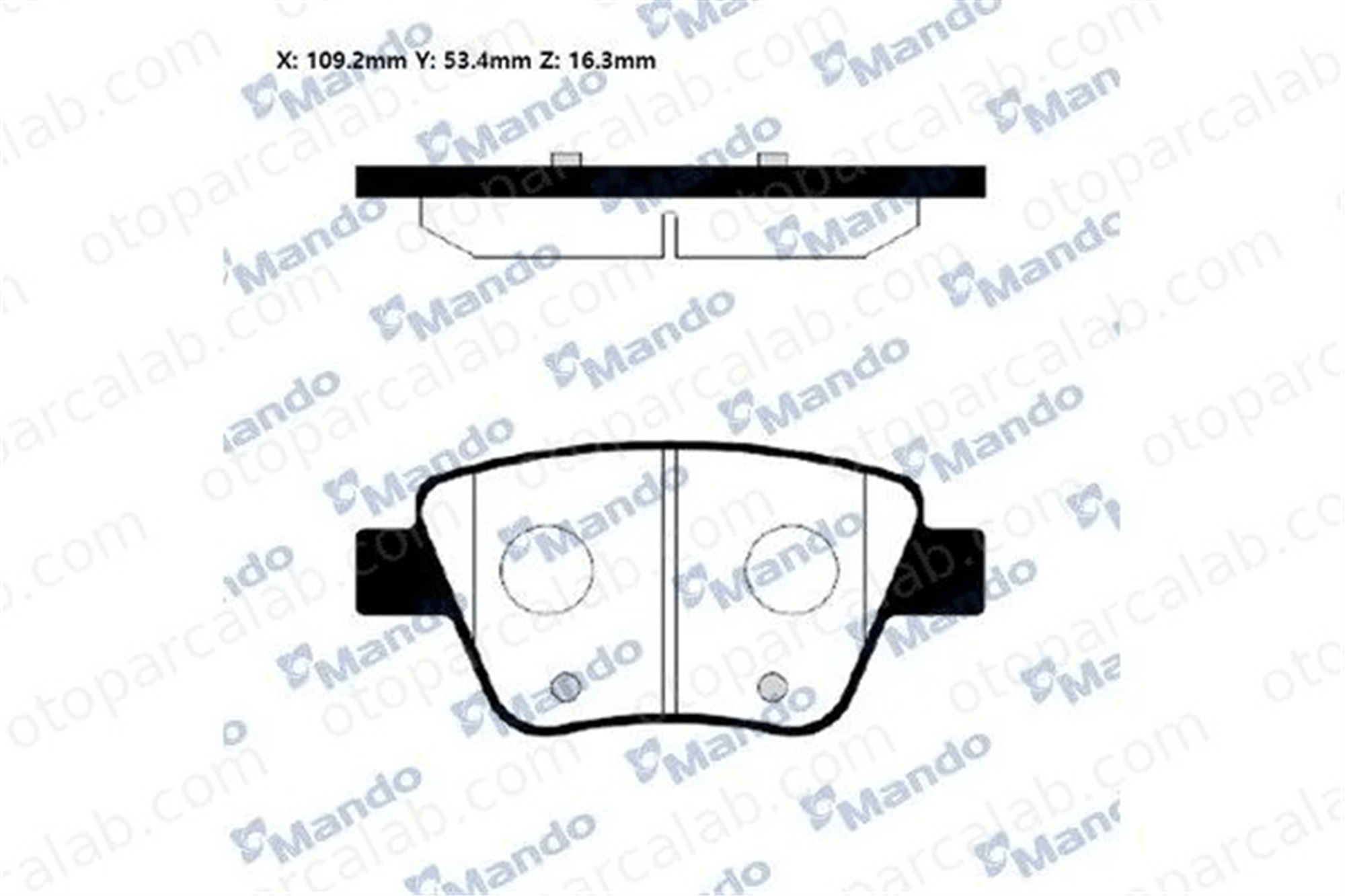 MANDO RMPU02 Fren Disk Balata Arka VW GOLF VII SKODA OCTAVIA II Combi RMPU02 2K5698451