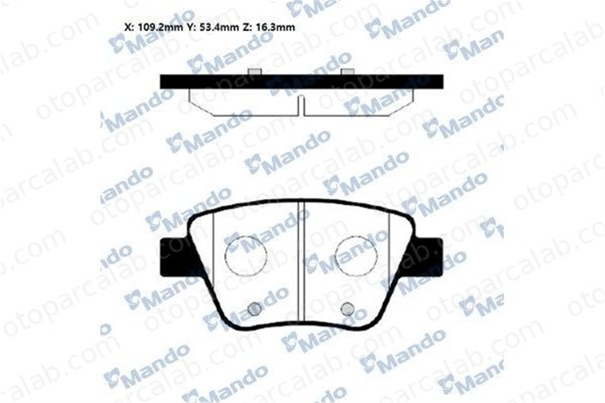 MANDO RMPU02NS Fren Disk Balata Arka VW GOLF VII SKODA OCTAVIA II Combi RMPU02NS 5K0698451