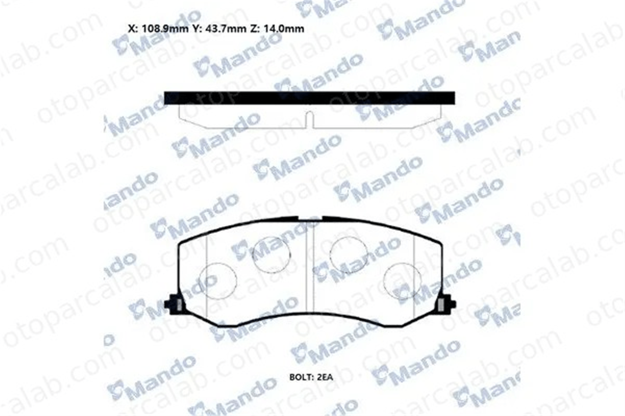 MANDO RMPZ01NS Fren Disk Balata Ön SUZUKI SWIFT II Hatchback SWIFT Cabrio RMPZ01NS 5520061832