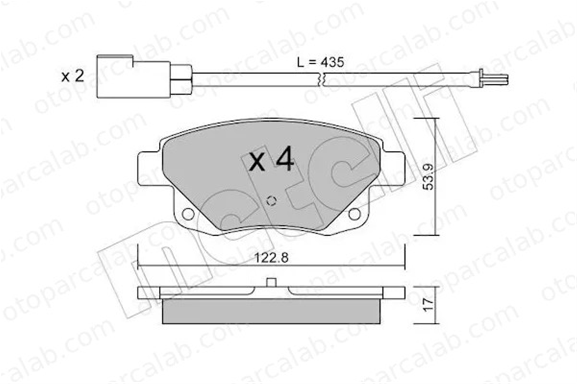 MARGO 2200002 Fren Disk Balata Arka FORD TRANSIT Panelvan/Van TRANSIT Platform şasi 6C112M008 1819638