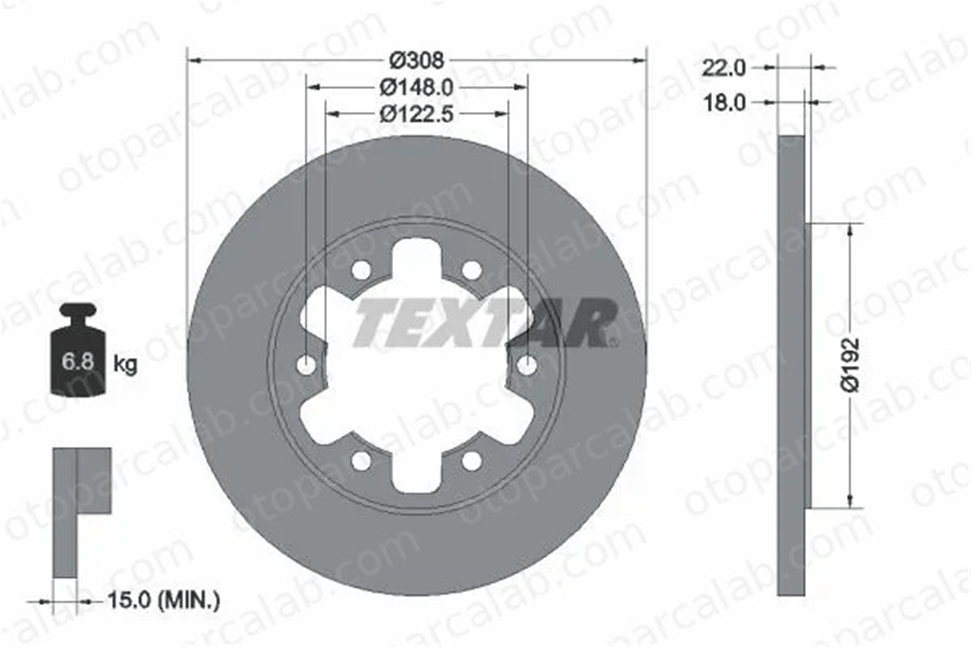 MARGO 2210027 Fren Disk Ayna Arka Sağ ve Sol FORD TRANSIT V363 Panelvan/Van TRANSIT V363 Platform şasi 1815600 2226521