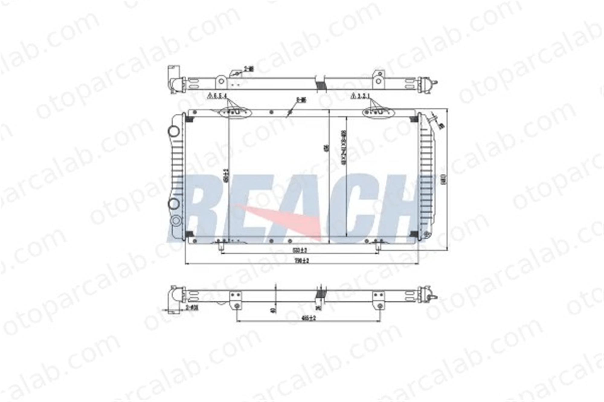MARGO 2520007 Su Radyatörü FIAT DUCATO Panelvan/Van DUCATO Platform şasi 1301N2 1301HQ