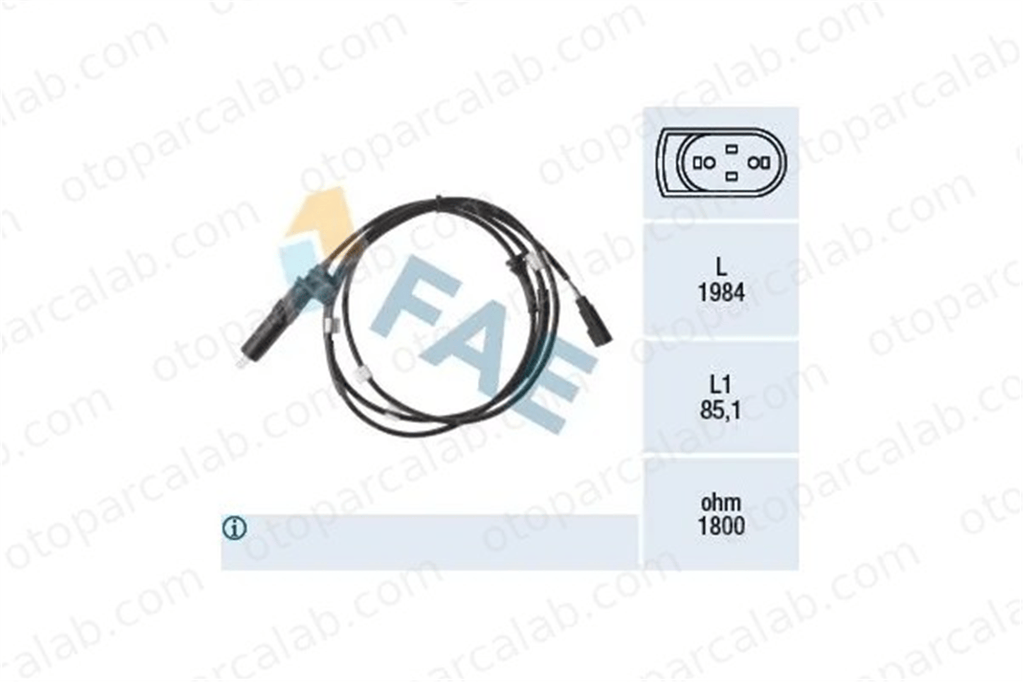 MARGO 2840061 Abs Sensörü Arka Sağ FORD TRANSIT Panelvan/Van TRANSIT Platform şasi 4533633 4042005