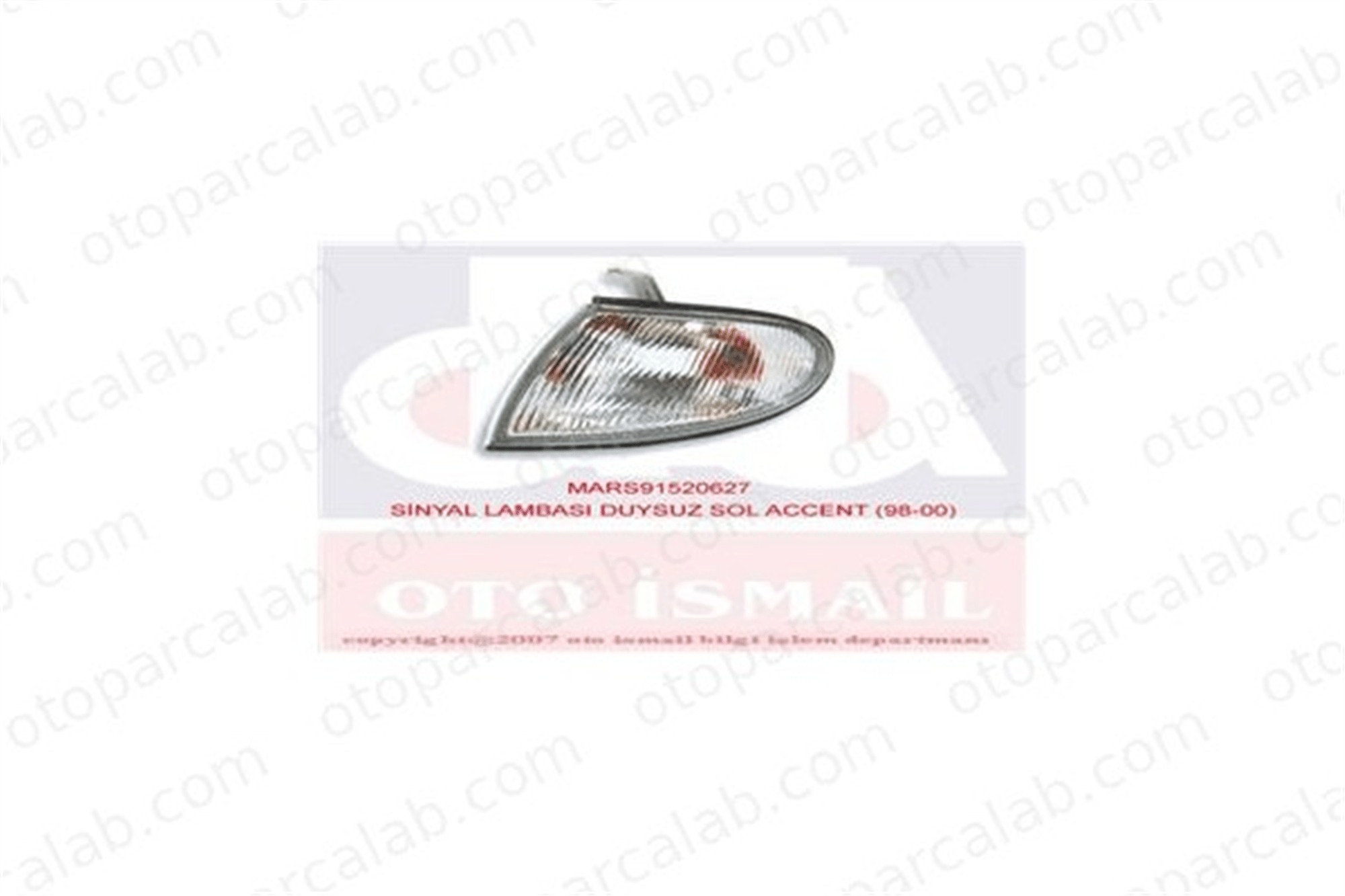 MARS 520627 Sinyal Lambası Sol HYUNDAI ACCENT I ACCENT Sedan 9230122300 9230122211