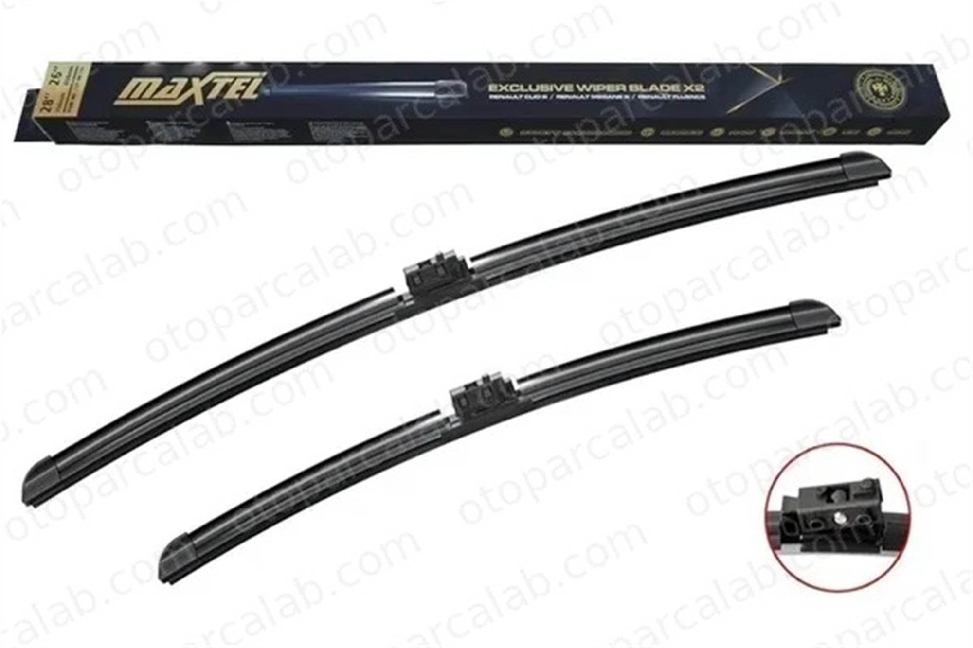 MAXTEL 12108518 Silecek Süpürgesi Ön 550/550 mm - 22/22 inç MERCEDES-BENZ C-SERISI C-SERISI T-Model A2058205700 LR132132