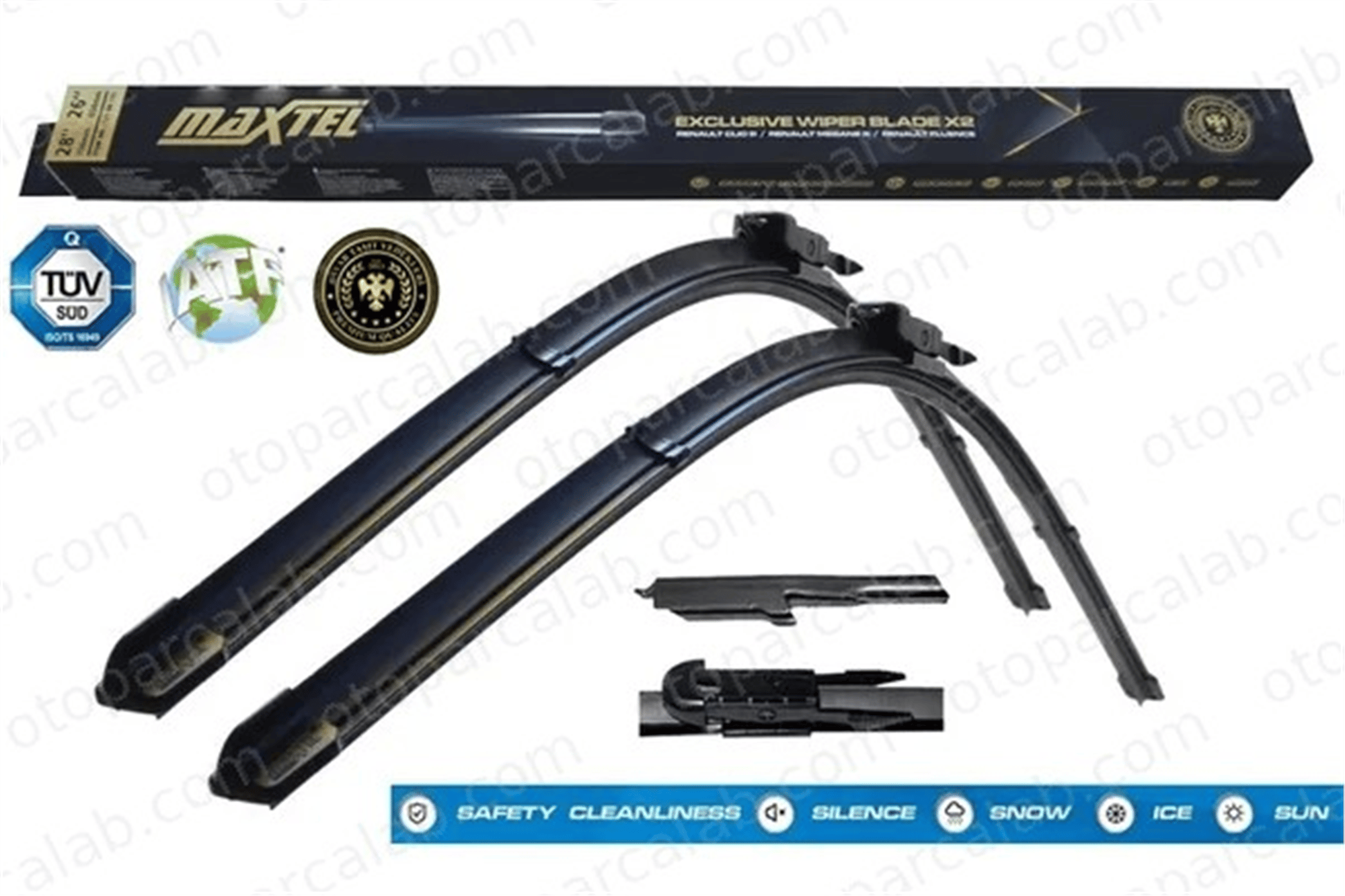 MAXTEL 12117521 Silecek Süpürgesi Ön Muz Tip 600/380 mm - 24/15 inç BMW 3 MERCEDES-BENZ C-SERISI 28890JD900 28890JD910