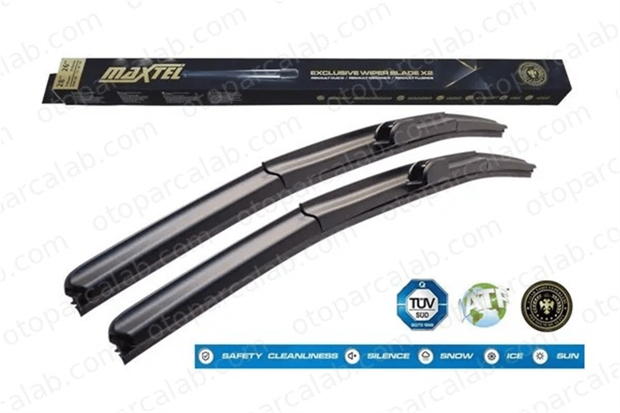 MAXTEL 12417522 Silecek Süpürgesi Ön Hybrid Tip 650/400 mm - 26/16 inç FORD TRANSIT Platform şasi TRANSIT Panelvan/Van 76620SWAG11 61619070579