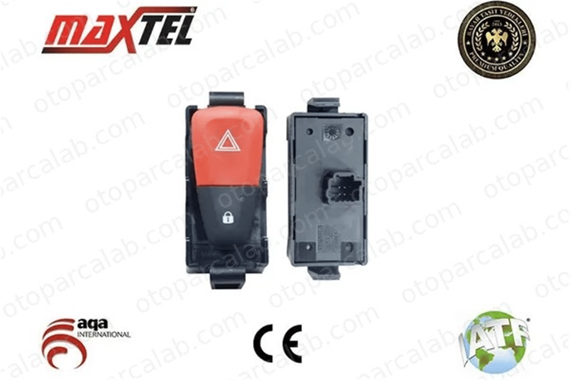 MAXTEL 16204658 Dörtlü Flaşör Düğmesi RENAULT MEGANE III Hatchback MEGANE III Coupe 252103658R 252100001R