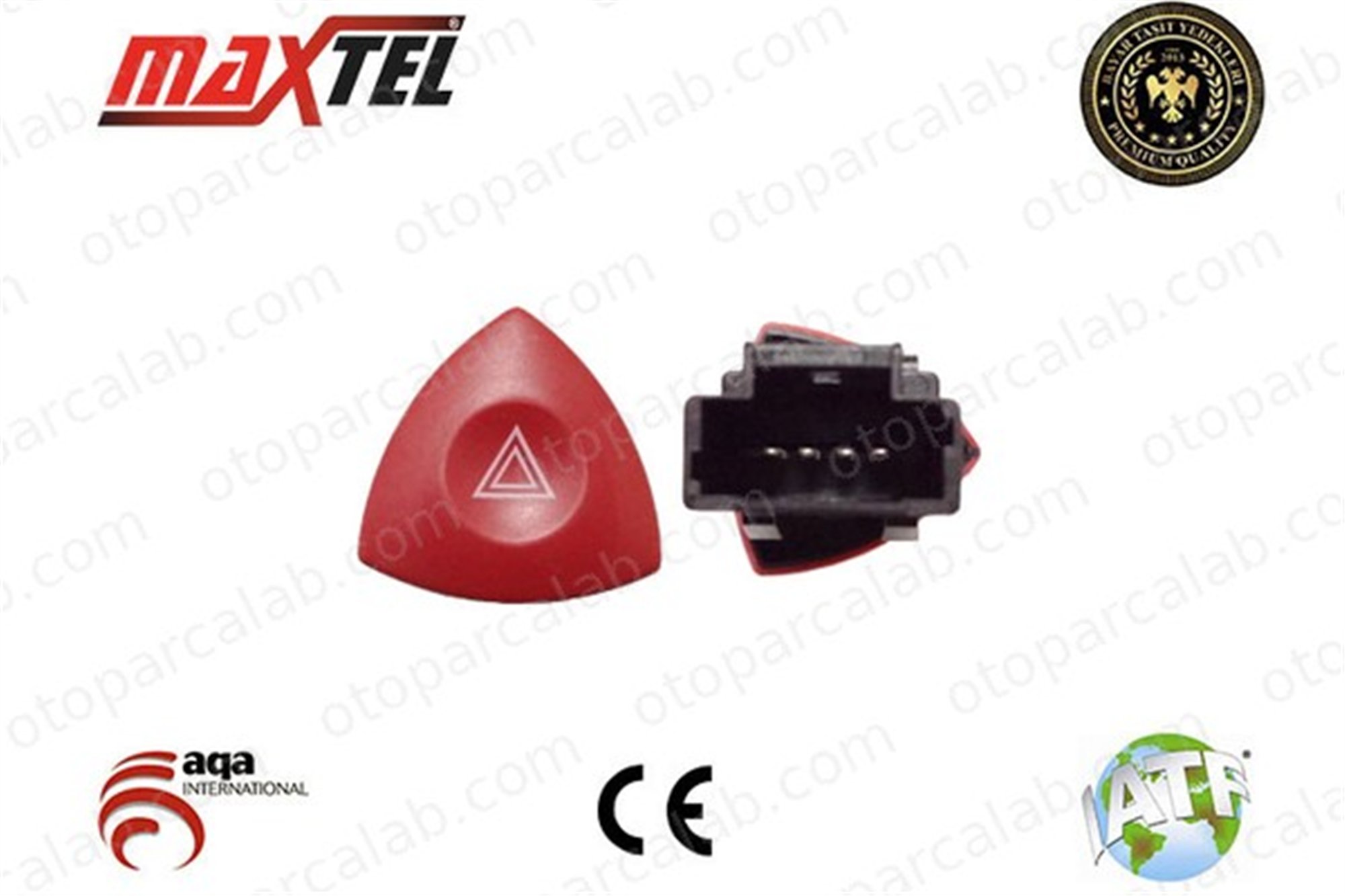 MAXTEL 16204724 Dörtlü Flaşör Düğmesi RENAULT LAGUNA II OPEL MOVANO B Panelvan/Van 8200442724 252904889R