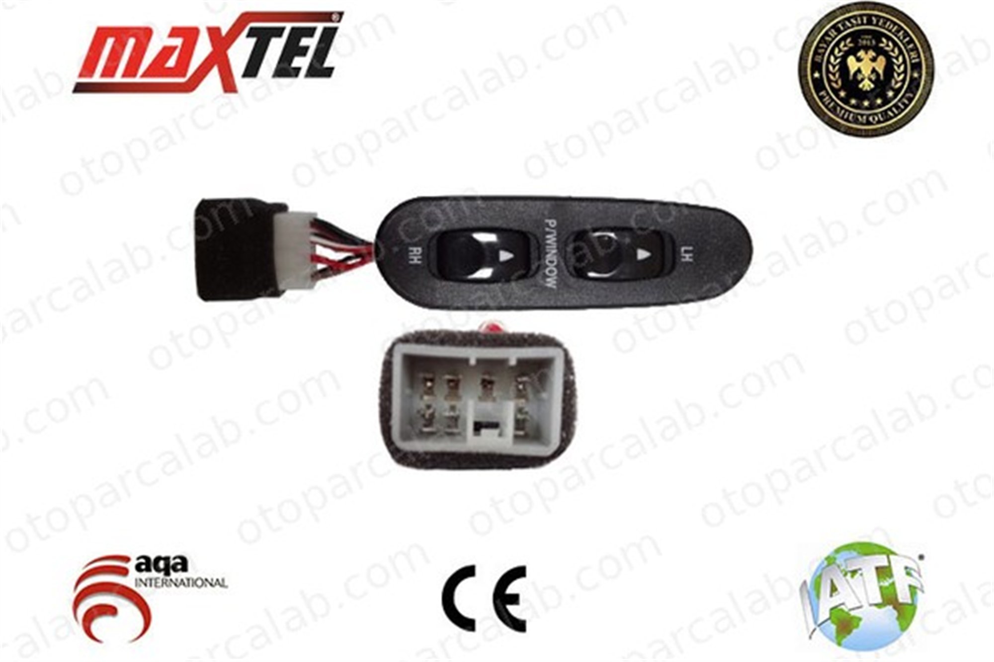 MAXTEL 18203007 Cam Açma Düğmesi Ön Sol HYUNDAI H100 Panelvan/Van H100 Minibüs/Otobüs 9369143600