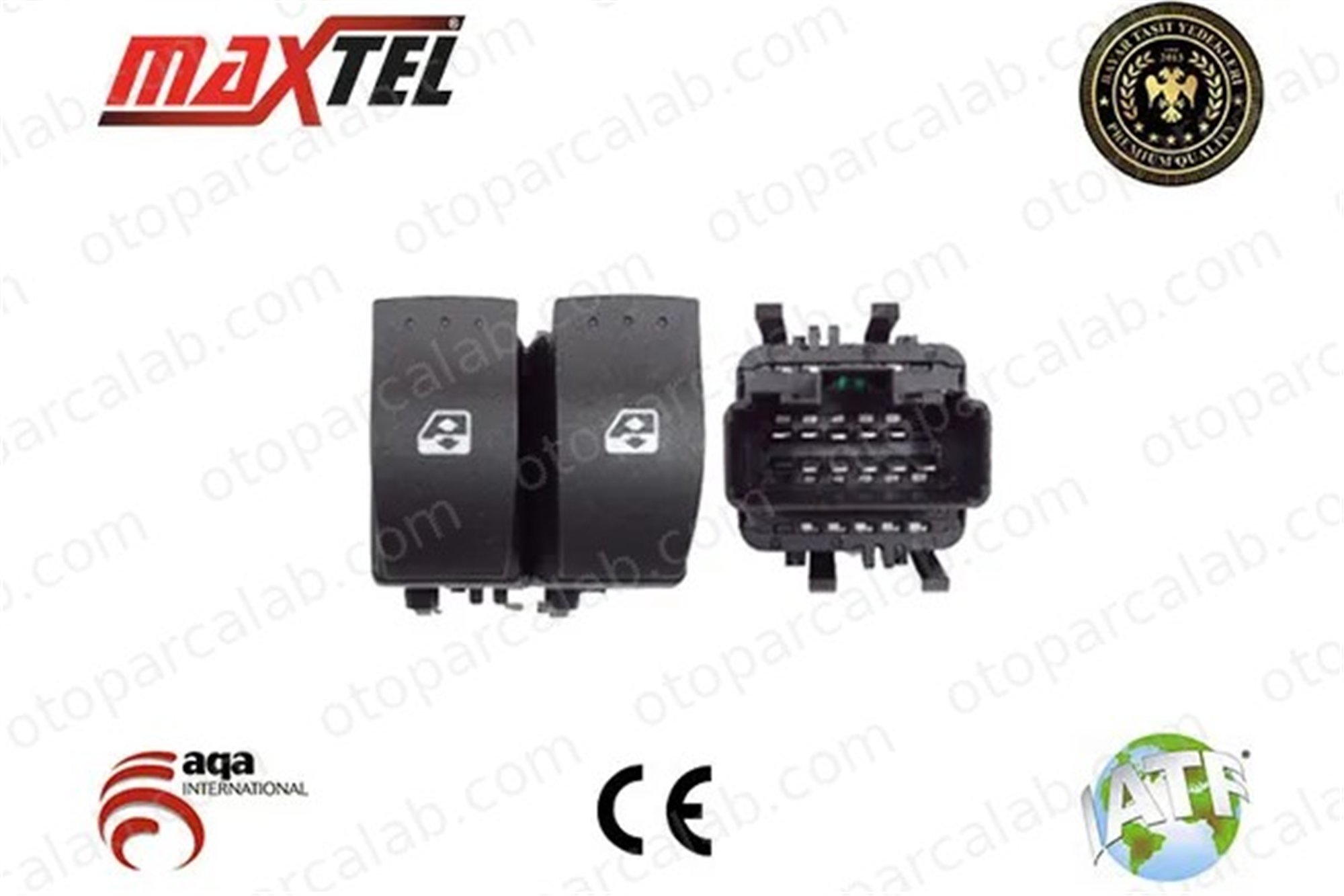 MAXTEL 18204045 Cam Açma Düğmesi Ön Sol RENAULT THALIA I MEGANE II 8200060045 8200084008