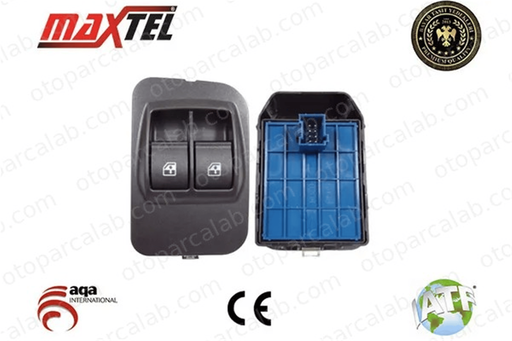 MAXTEL 18205039 Cam Açma Düğmesi Ön Sol FIAT FIORINO Kasa/büyük limuzin QUBO 735461275 735518654