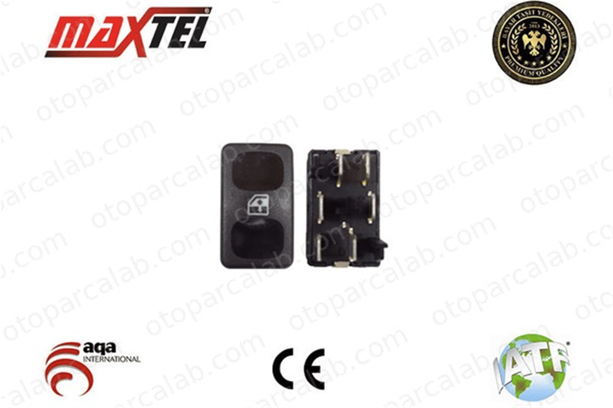 MAXTEL 18206005 Cam Açma Düğmesi Ön Sağ veya Sol VW GOLF II SEAT IBIZA II 3259598551 191959855