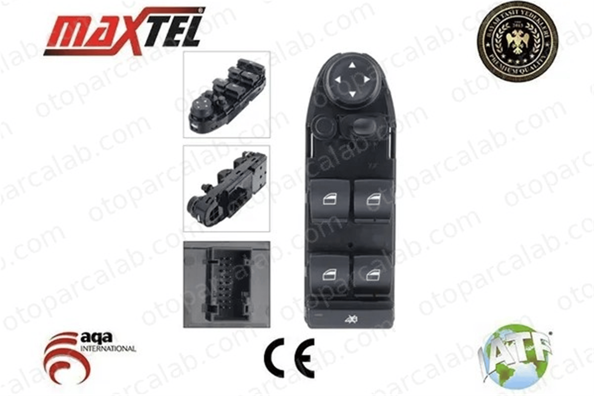 MAXTEL 18209121 Cam Açma Düğmesi Ön Sol BMW 3 Touring X5 61319122121 61316948632