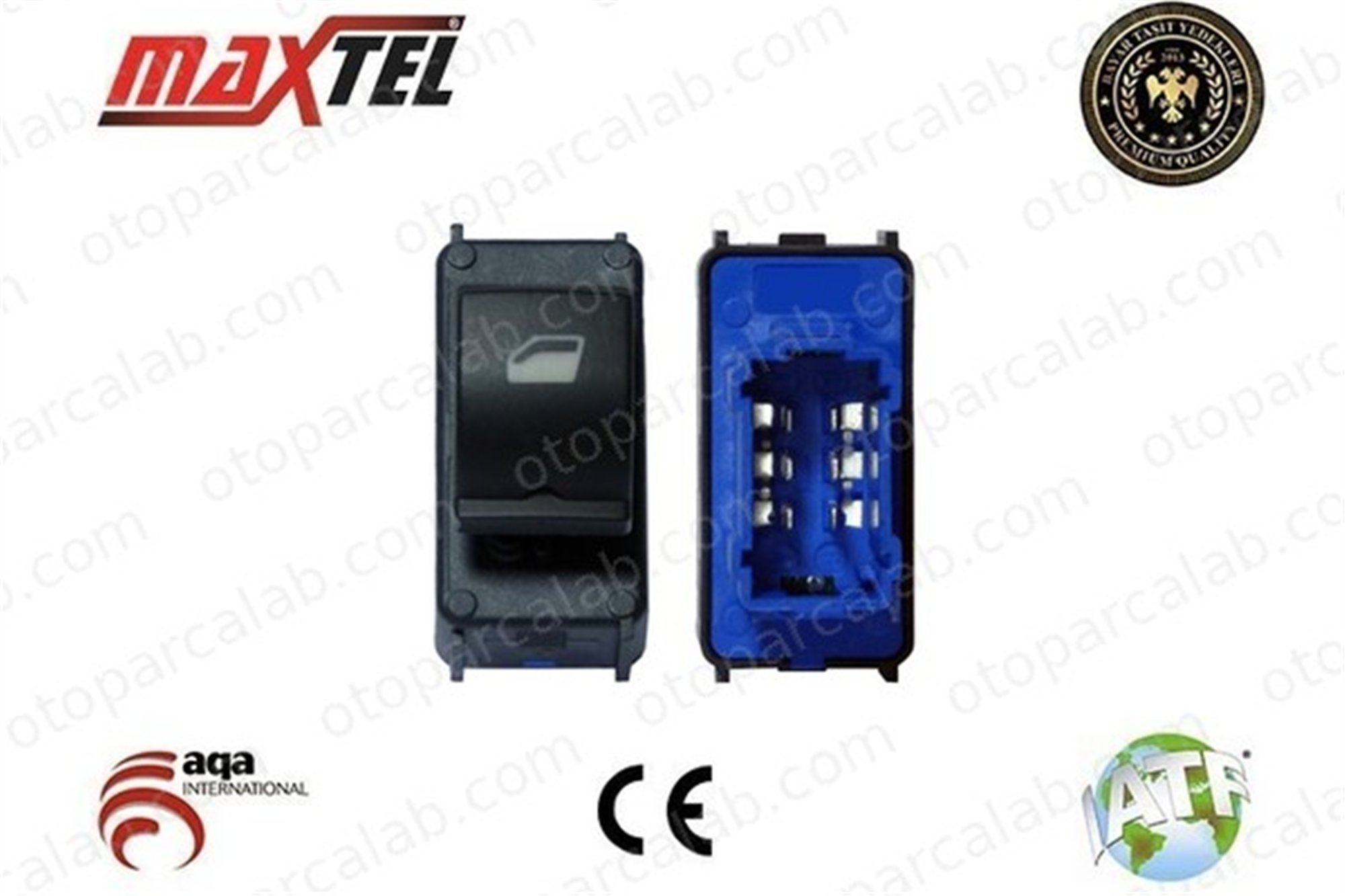 MAXTEL 18211044 Cam Açma Düğmesi Arka Sağ CITROËN C-ELYSEE PEUGEOT 301 96766662ZD 096766662ZD