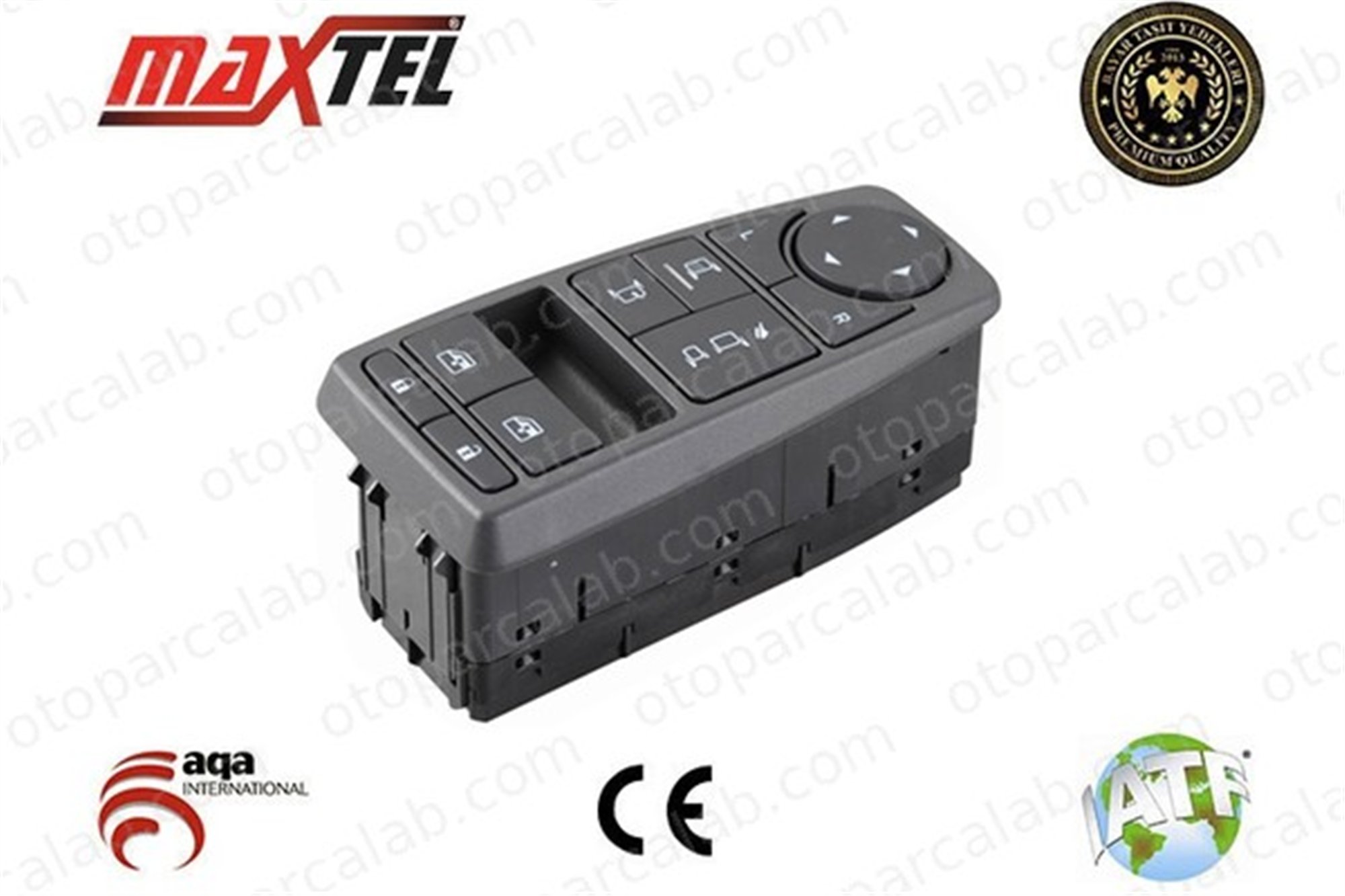 MAXTEL 18227092 Cam Açma Düğmesi Ön Sol MAN TGS I TGX I 81258067092 81258067062