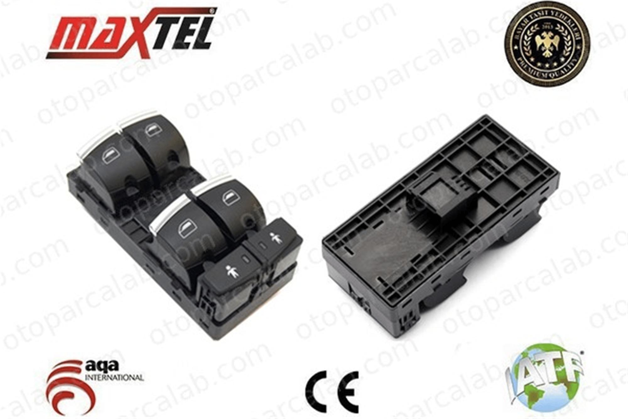 MAXTEL 18231139 Cam Açma Düğmesi Ön Sol AUDI A6 C7 Q7 4F0959851J