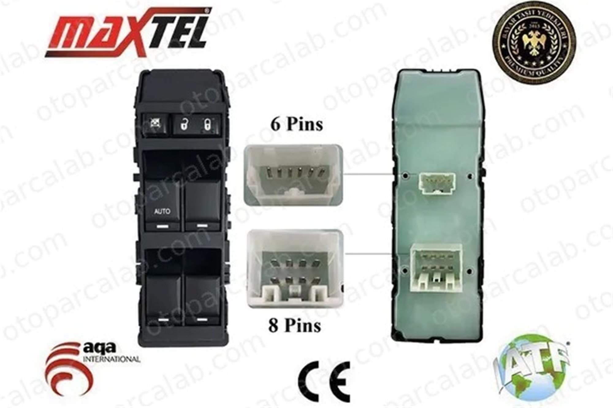 MAXTEL 18234736 Cam Açma Düğmesi Ön Sol CHRYSLER 300C Touring JEEP GRAND CHEROKEE III 4602781AA 64100110L