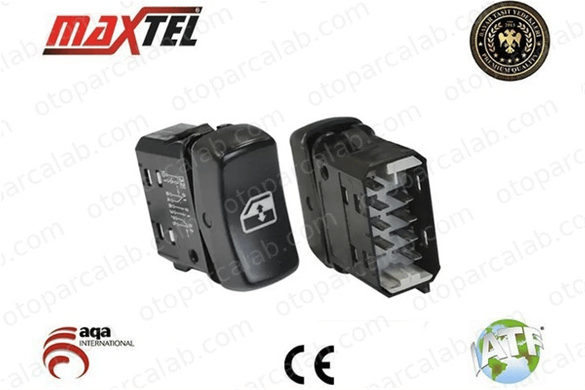 MAXTEL 18236856 Cam Açma Düğmesi Ön Sağ veya Sol SCANIA P,G,R,T - series 1421856