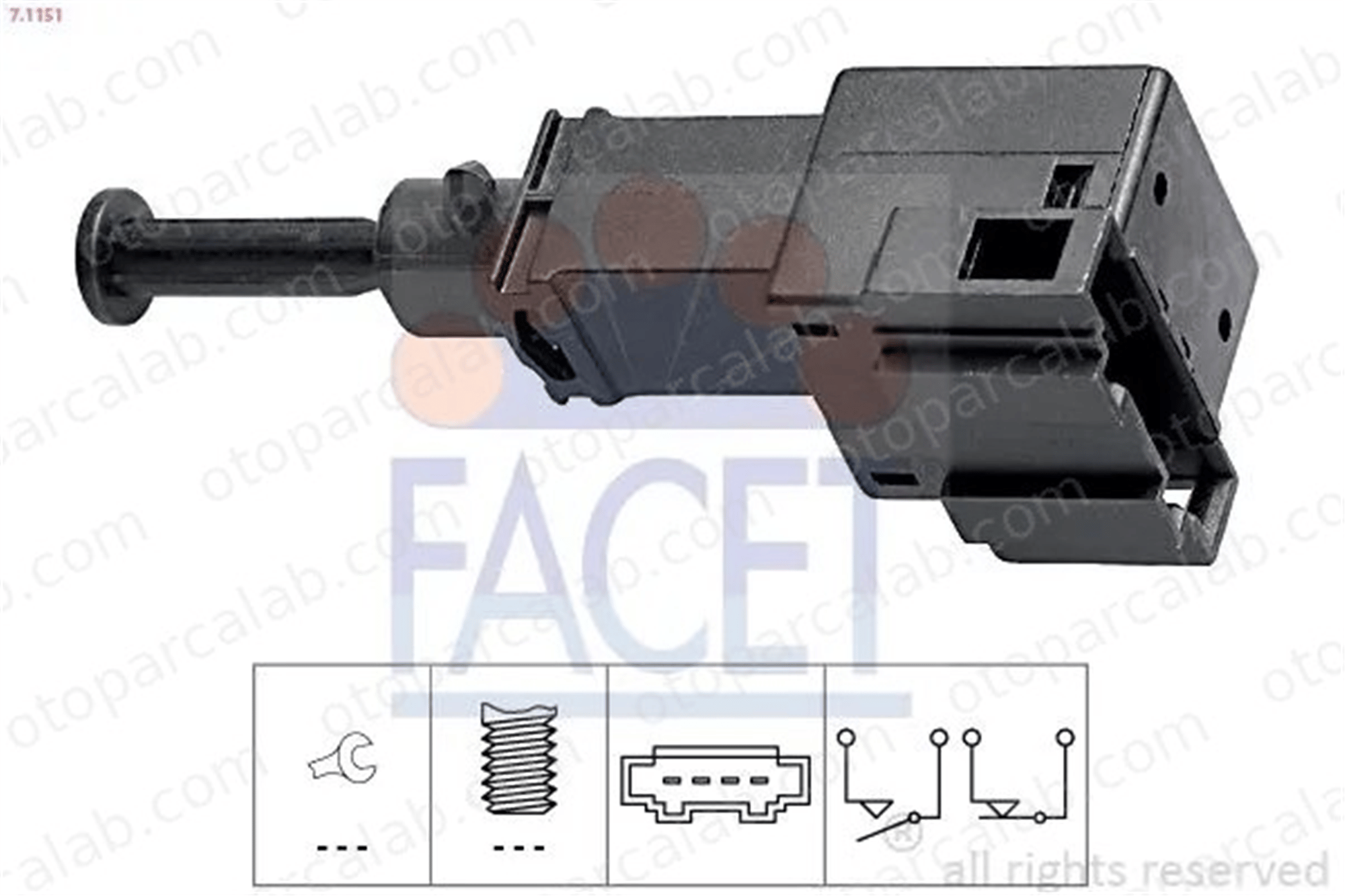 MCAR AN-2455 Fren Müşürü VW POLO SKODA OCTAVIA II Combi 8Z0945511 1J0945511A