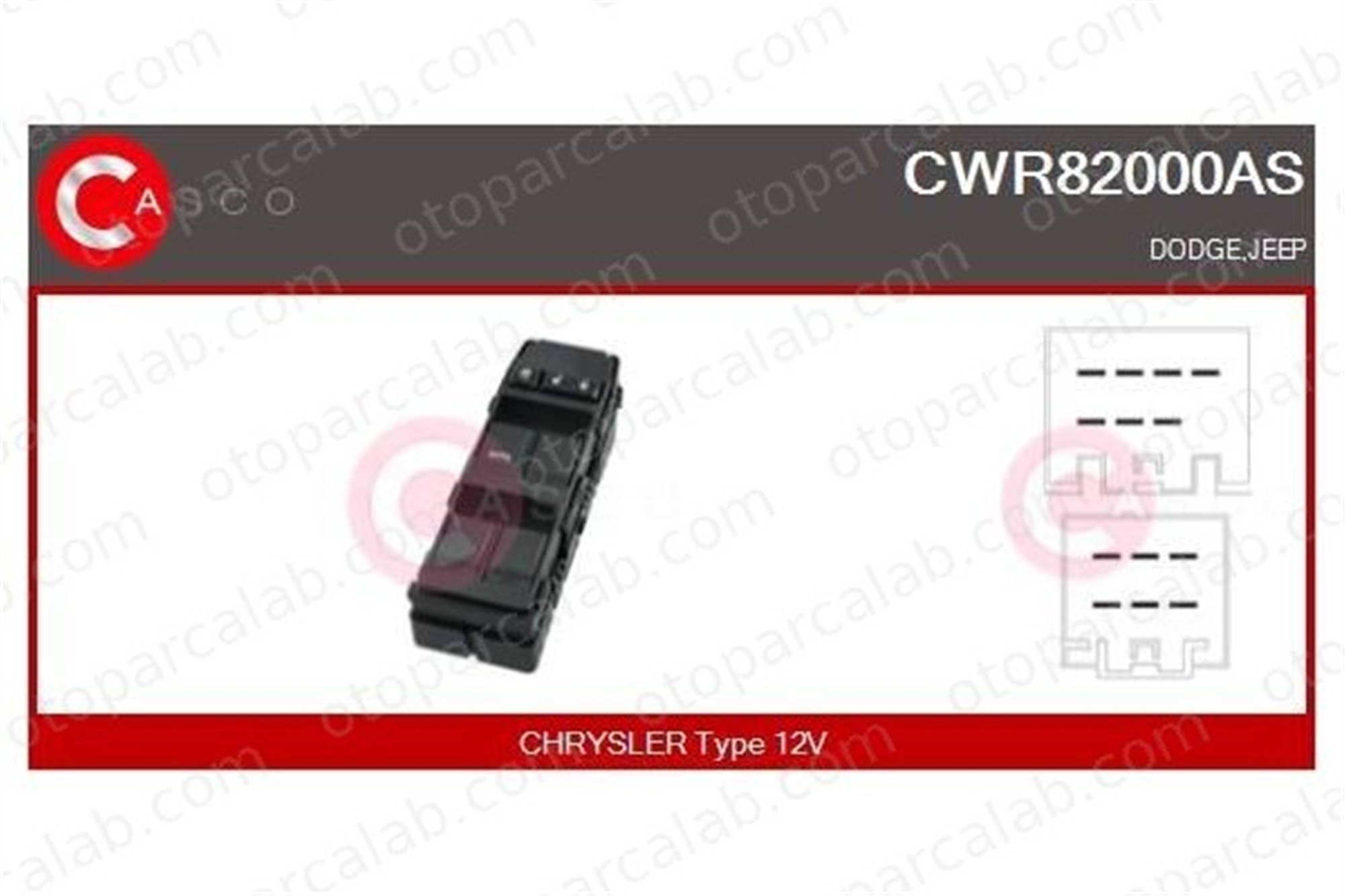 MCAR AN-3206 Cam Açma Düğmesi Ön Sol JEEP COMPASS PATRIOT 56040691AA 56040691AB
