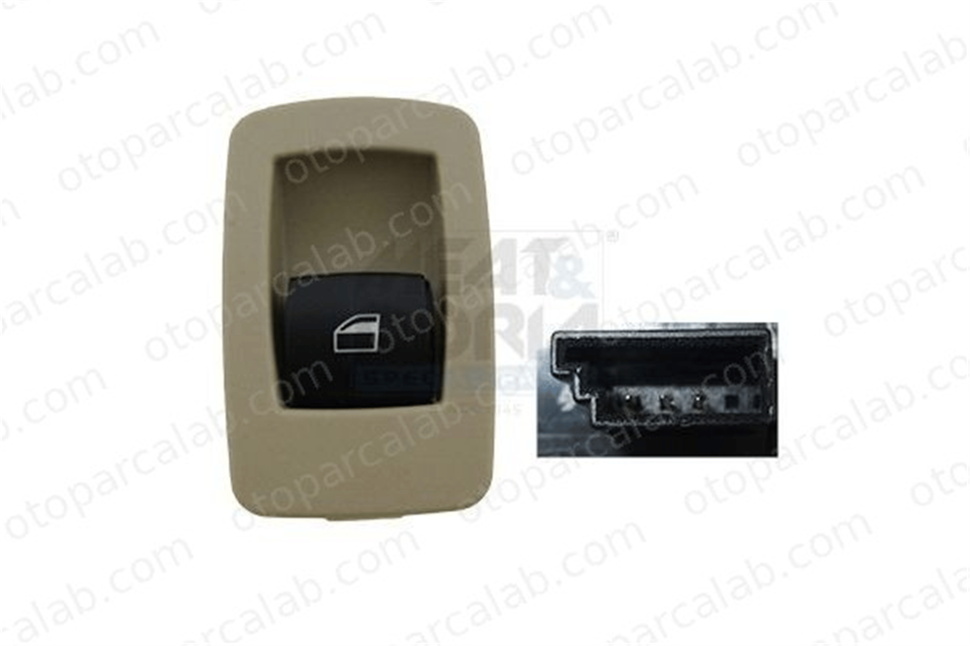 MCAR AN-3513B Cam Açma Düğmesi Ön Sağ BMW 3 Touring 3 61316945876